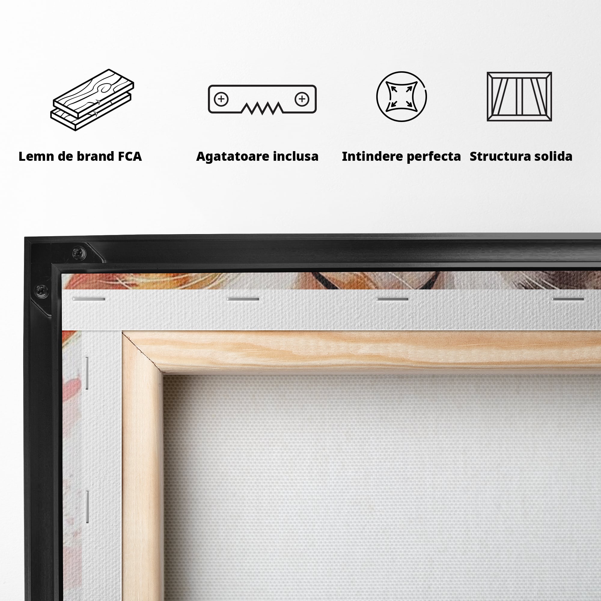 Tablou Canvas Premium, LuxCanva® K1055, Prietenie Pufoasa, Pisicute, Iubire, Inimioare, Imbratisare, Copilarie, Dragalas, Camera Copil, Dormitor