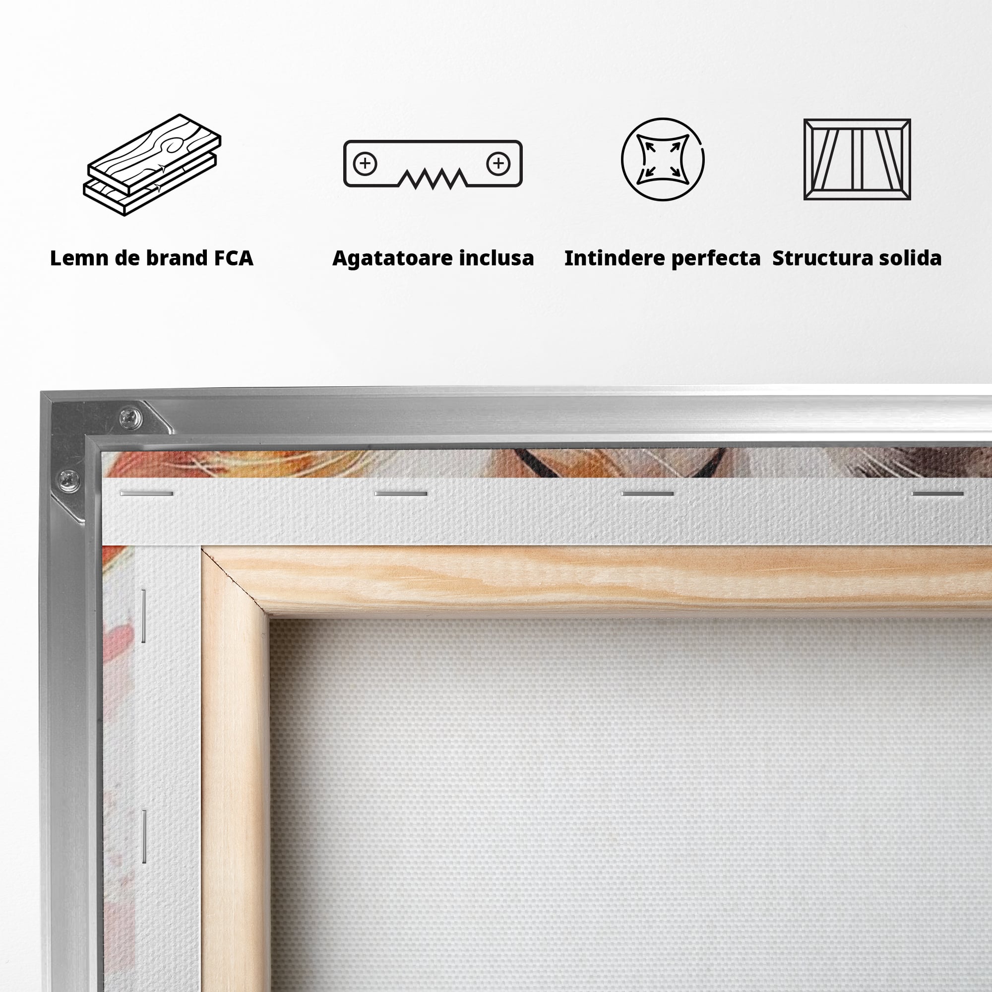 Tablou Canvas Premium, LuxCanva® K1055, Prietenie Pufoasa, Pisicute, Iubire, Inimioare, Imbratisare, Copilarie, Dragalas, Camera Copil, Dormitor