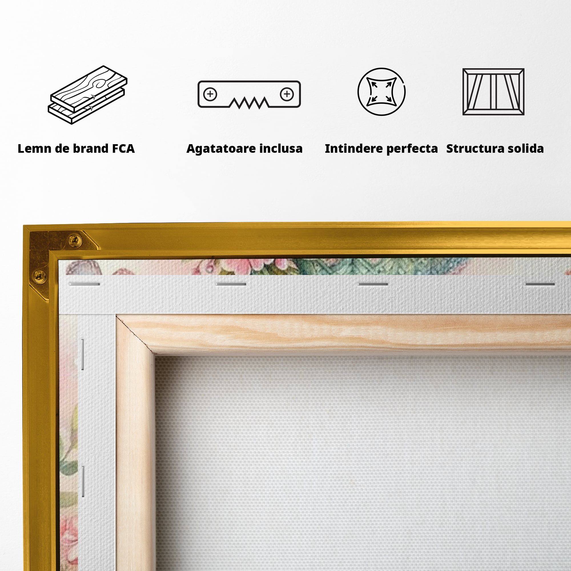Tablou Canvas Premium, LuxCanva® K1064, Micutul Prieten al Iernii, Pinguin, Frig, Rece, Gradina, Floricele, Fluturi, Desen, Hainute, Camera Copil, Dormitor