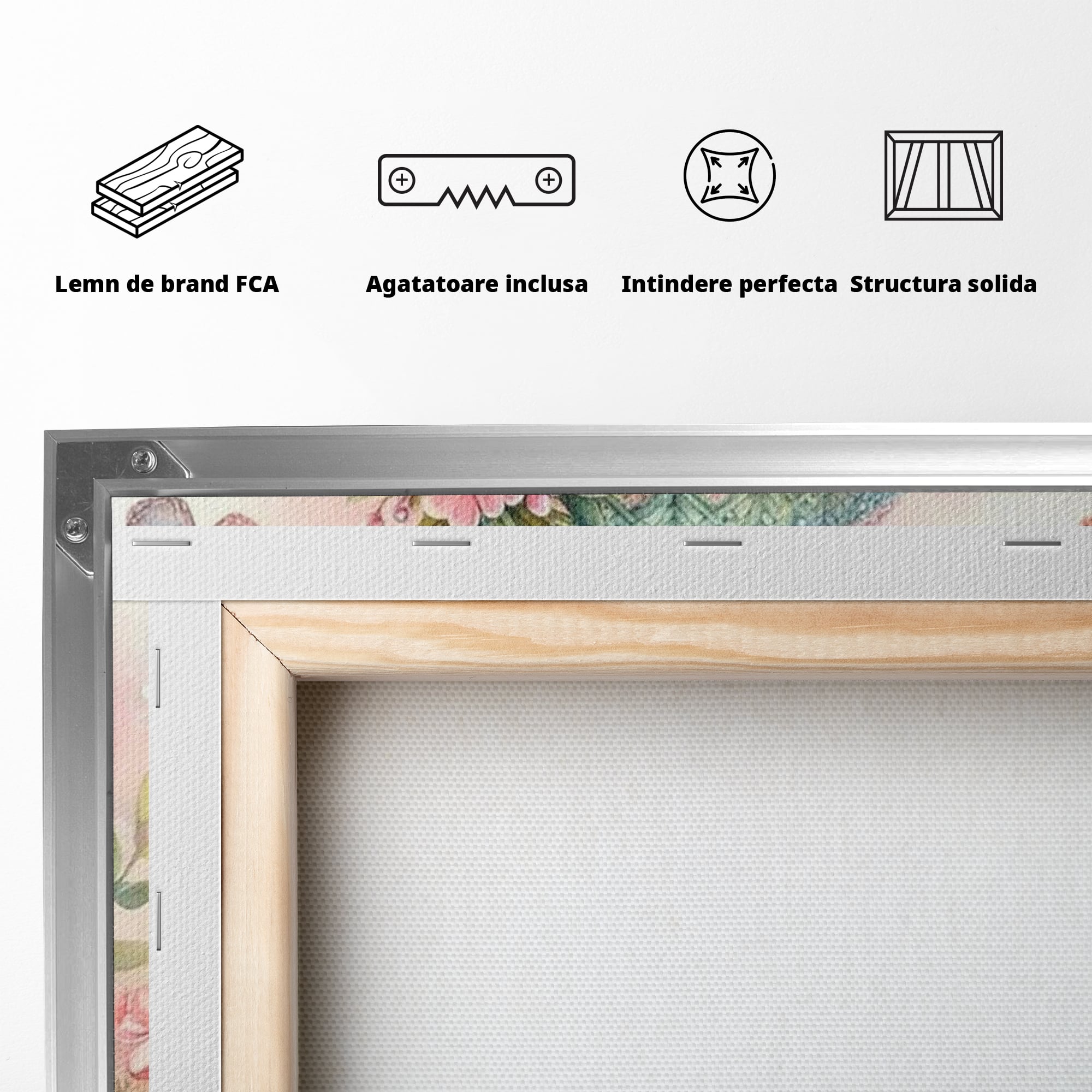 Tablou Canvas Premium, LuxCanva® K1064, Micutul Prieten al Iernii, Pinguin, Frig, Rece, Gradina, Floricele, Fluturi, Desen, Hainute, Camera Copil, Dormitor