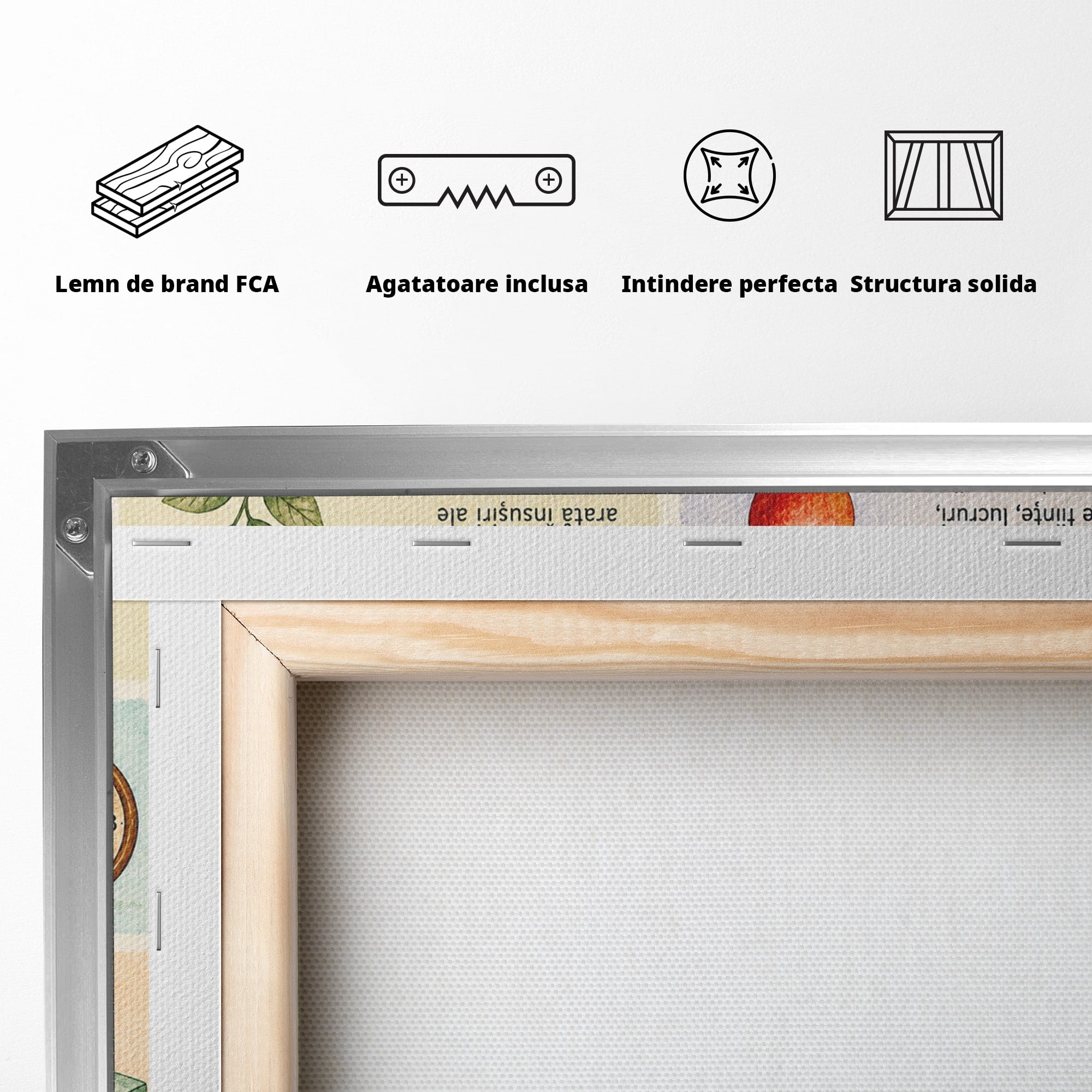 Tablou Canvas Premium LuxCanva® K1080, Partile De Vorbire Educative, Educatie, Copii, Invatare, Scoala, Clasa, Dormitor, Culori Vibrante