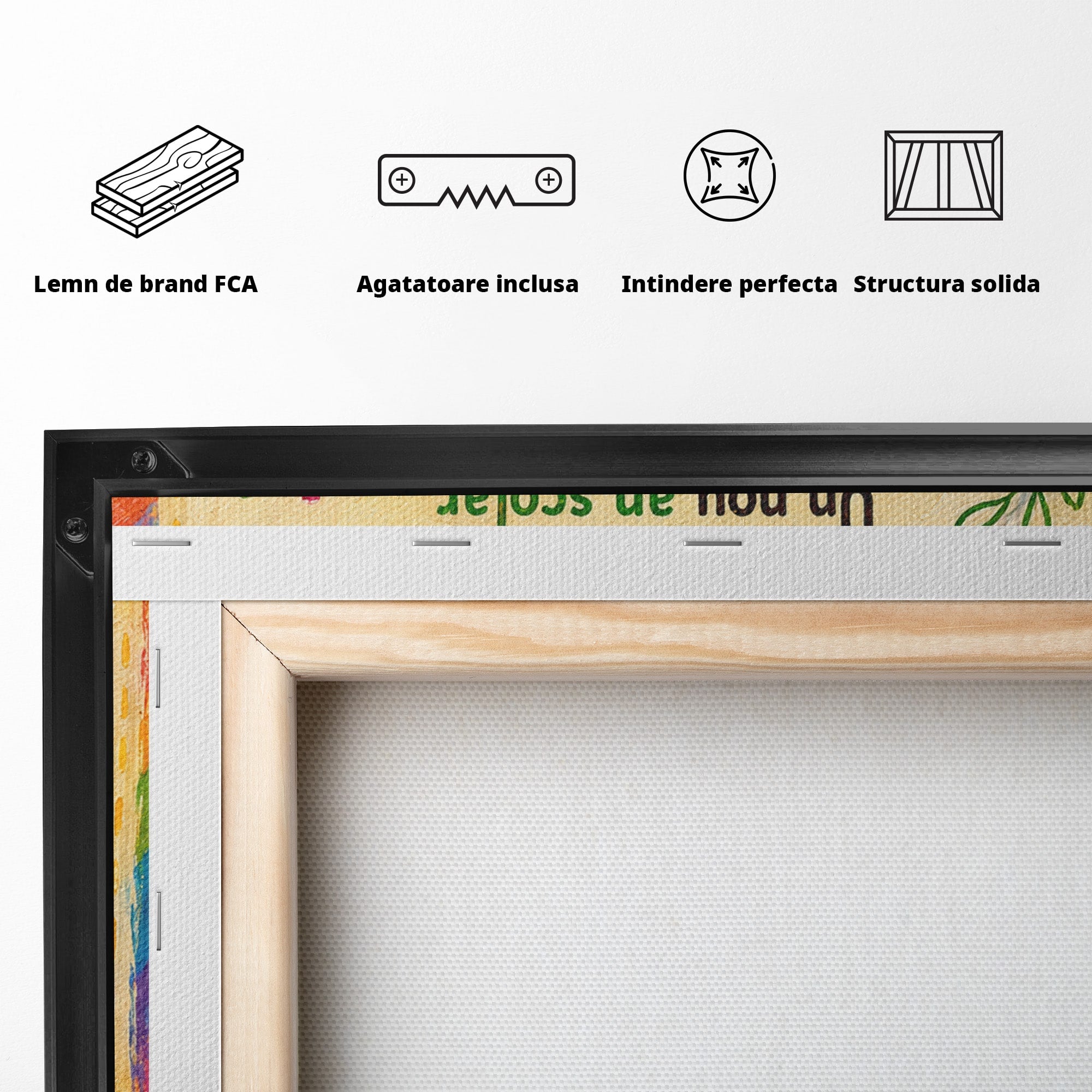 Tablou Canvas Premium LuxCanva® K1092, Inceput De An Scolar, Scoala, Educatie, Copii, Invatare, Birou, Culori Vibrante