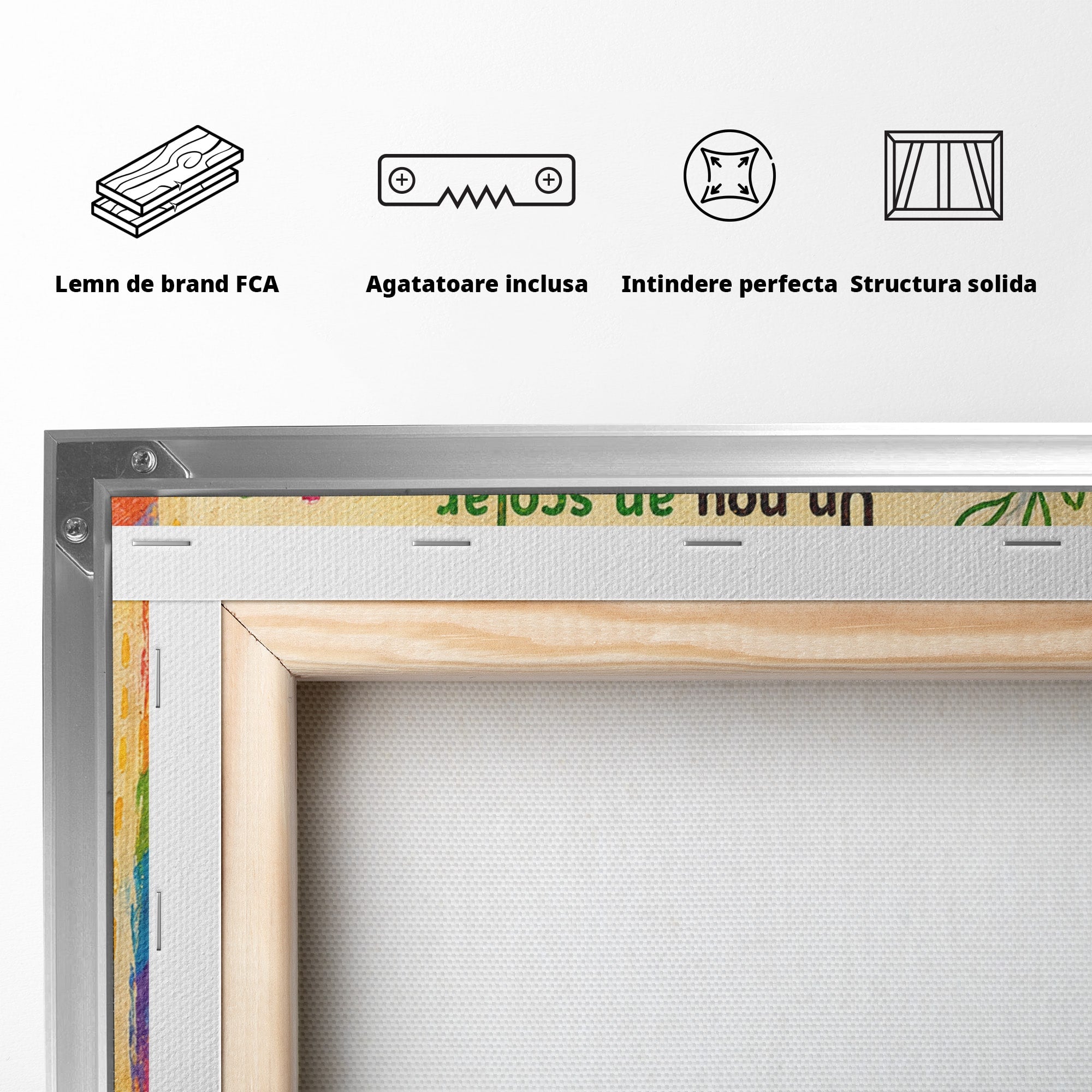 Tablou Canvas Premium LuxCanva® K1092, Inceput De An Scolar, Scoala, Educatie, Copii, Invatare, Birou, Culori Vibrante