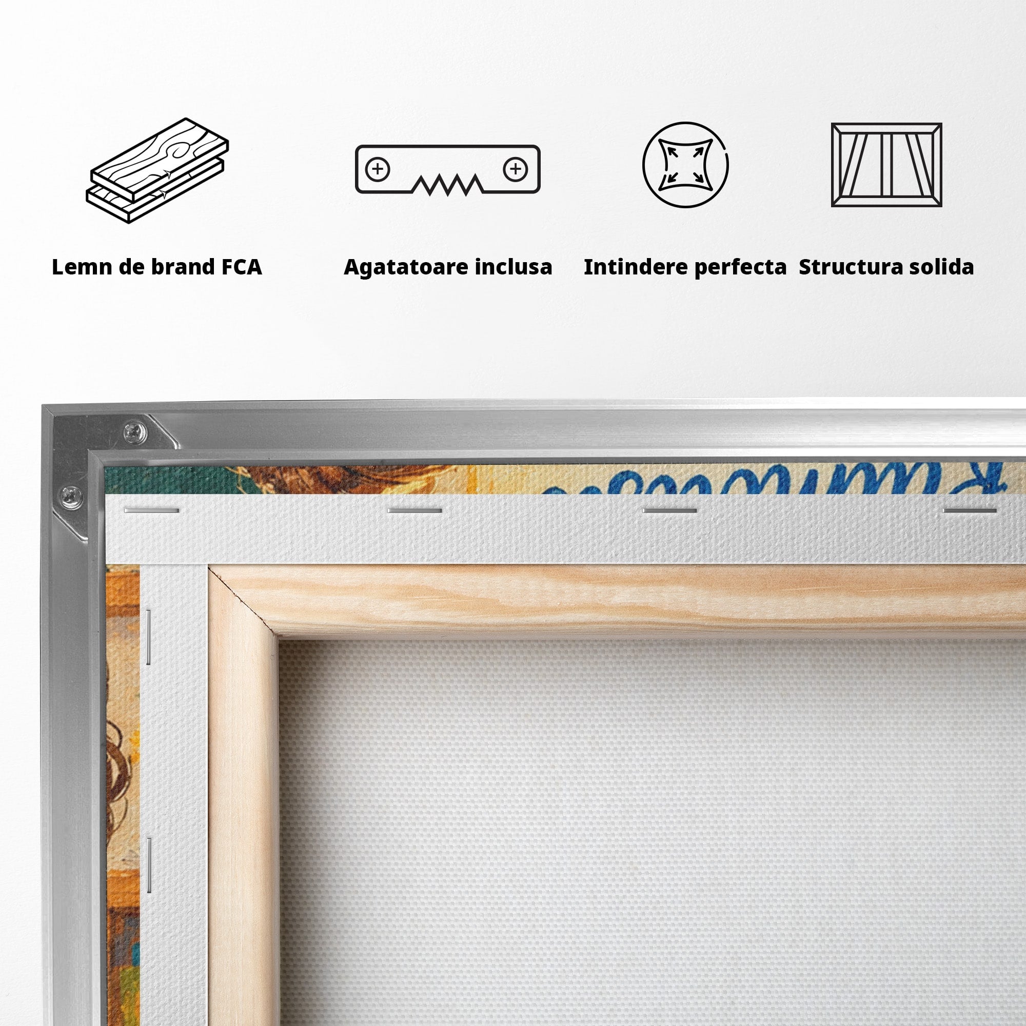 Tablou Canvas Premium LuxCanva® K1095, Educatia Schimba Lumea, Educatie, Inspiratie, Scoala, Birou, Citate, Culori Vibrante