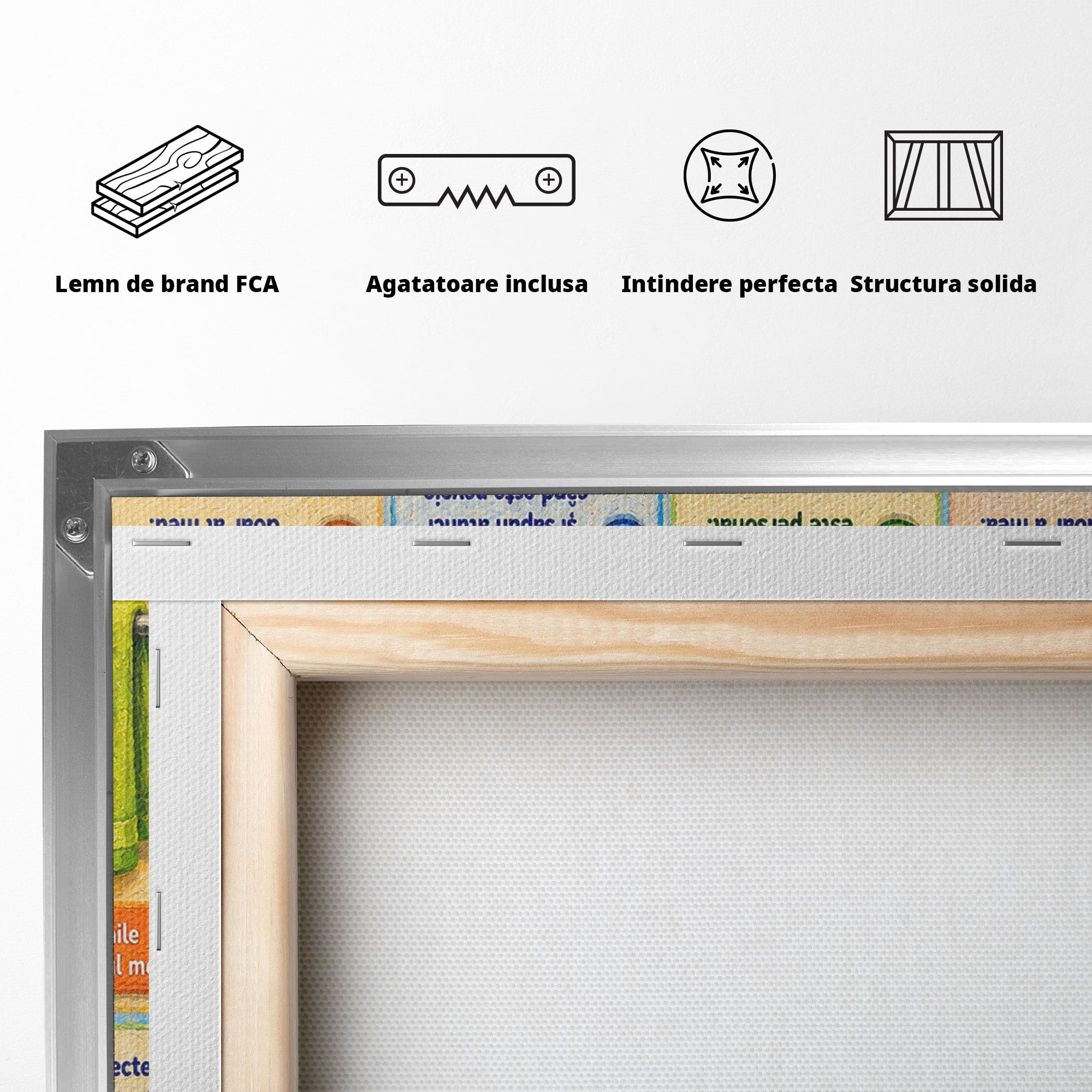 Tablou Canvas Premium LuxCanva® K1097, Reguli Pentru Sanatate, Copii, Educatie, Sanatate, Colorat, Camera Copiilor, Culori Vibrante