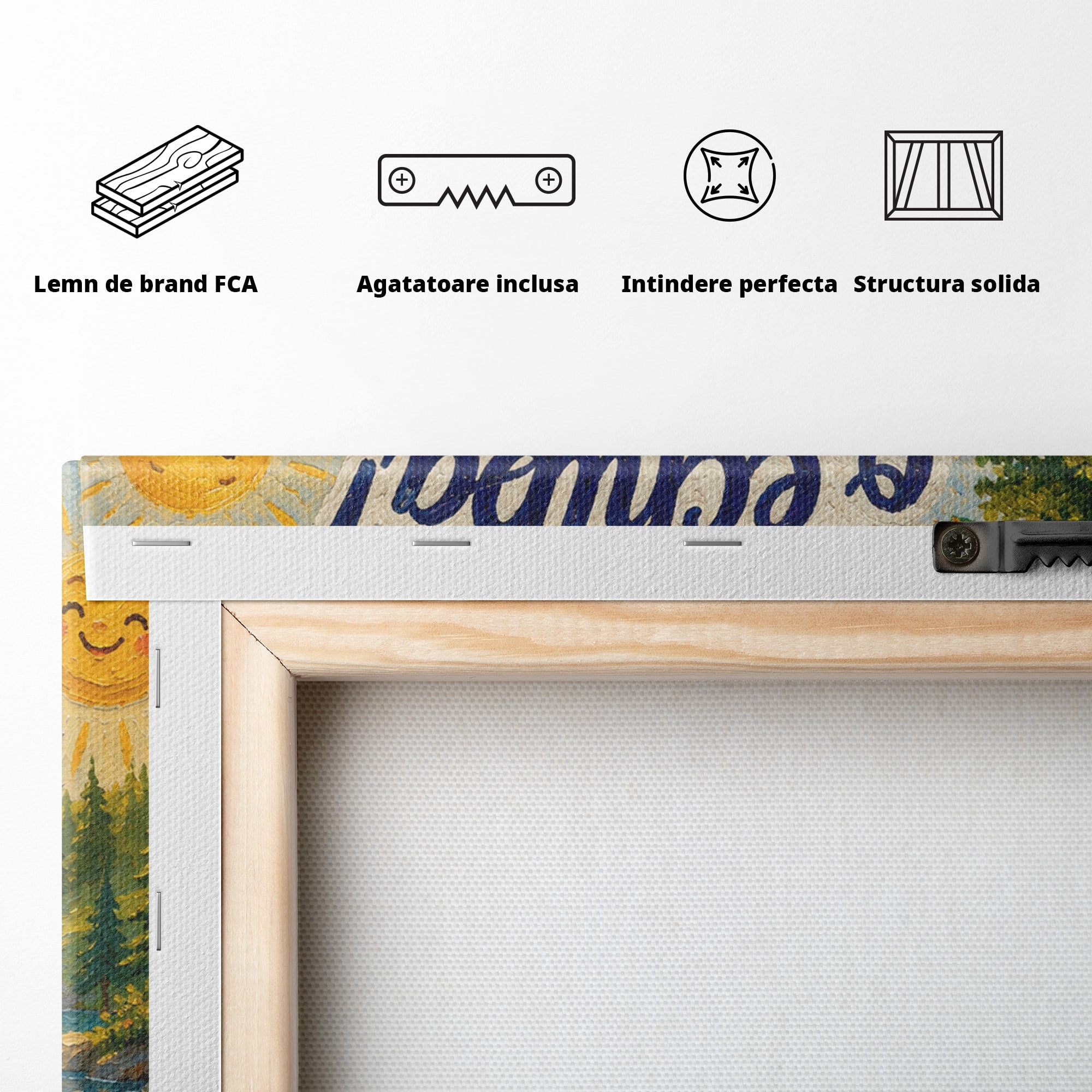 Tablou Canvas Premium LuxCanva® K1098, Impreuna Suntem O Echipa, Copii, Prietenie, Natura, Animale, Living, Culori Vibrante