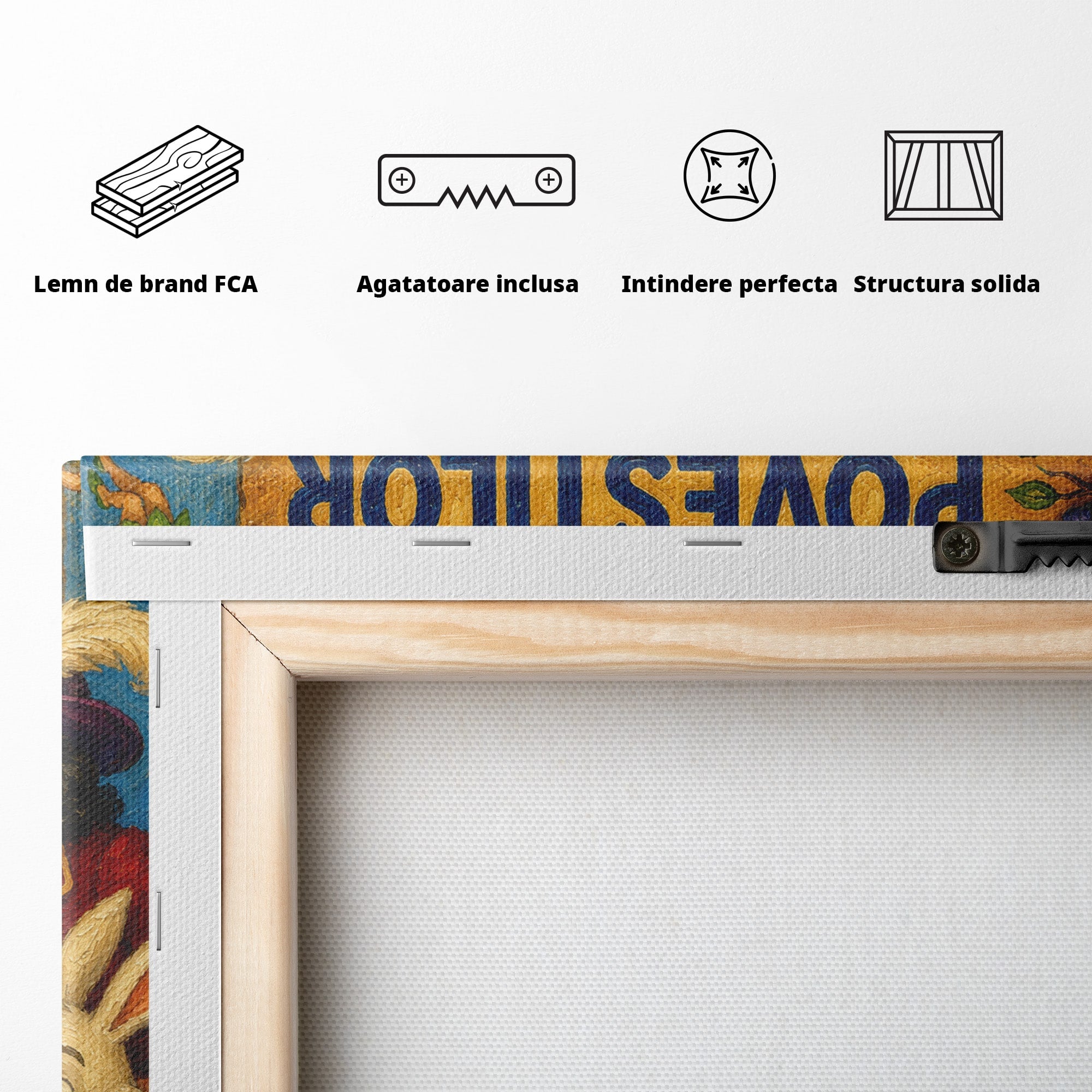 Tablou Canvas Premium LuxCanva® K1099, Coltul Povestilor, Povesti, Personaje, Copii, Imaginatie, Dormitor, Culori Vibrante