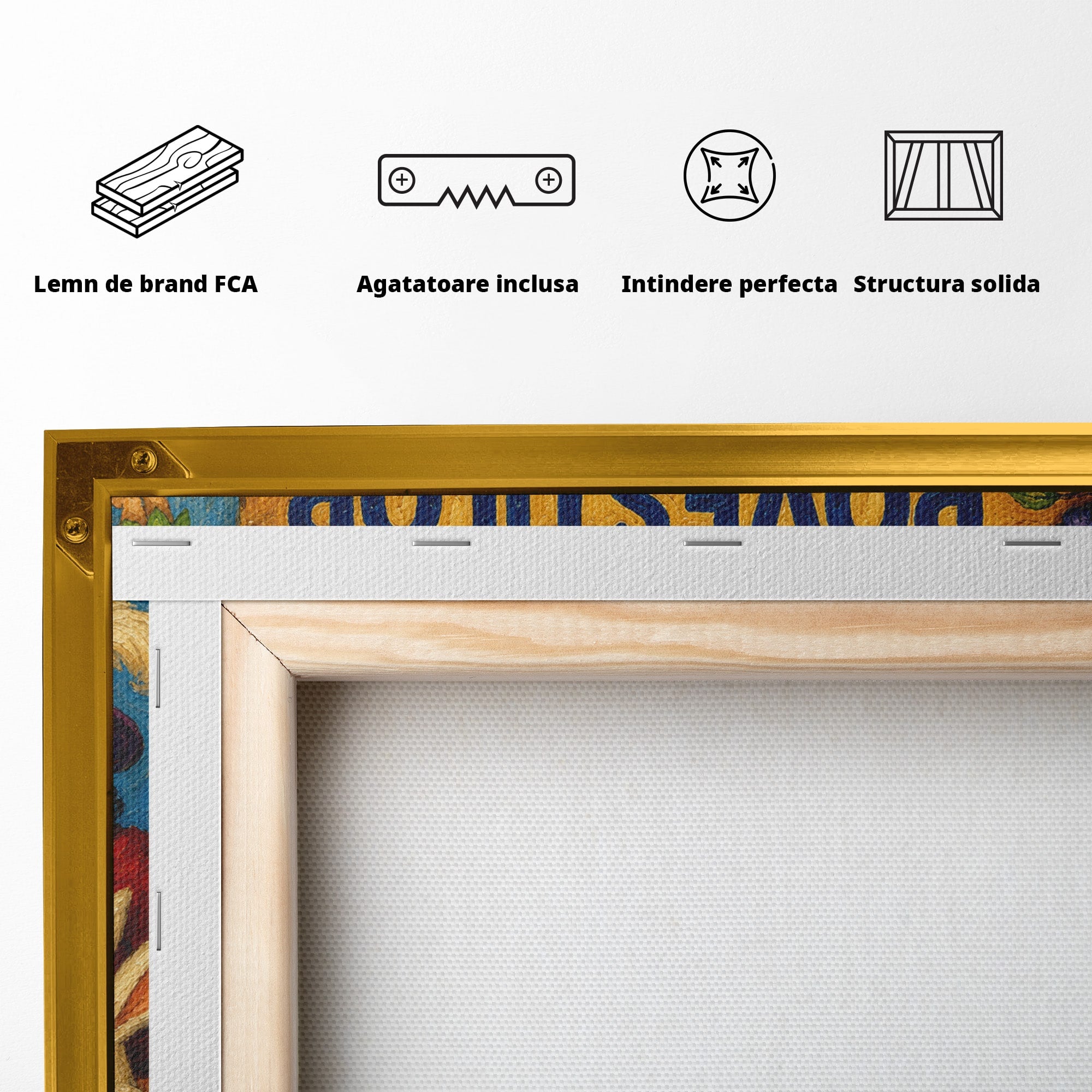 Tablou Canvas Premium LuxCanva® K1099, Coltul Povestilor, Povesti, Personaje, Copii, Imaginatie, Dormitor, Culori Vibrante