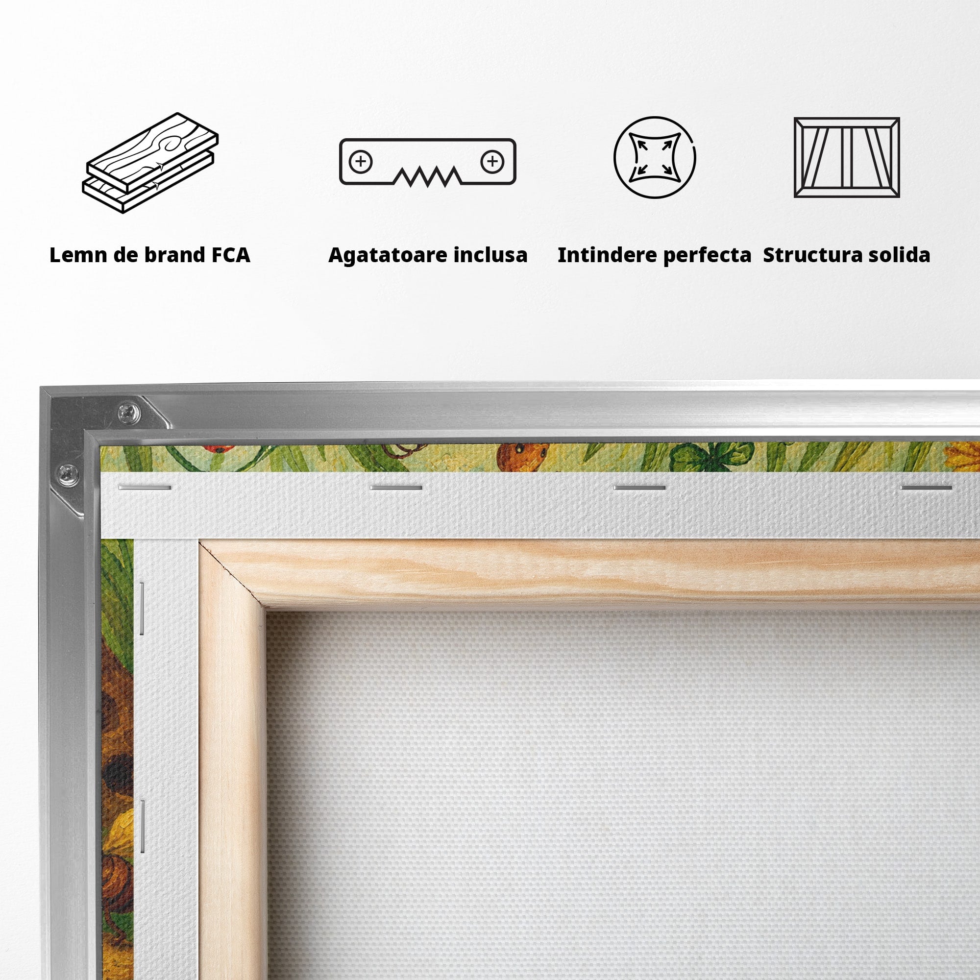 Tablou Canvas Premium LuxCanva® K1100, Furnicute Vesele, Furnici, Natura, Fericire, Copii, Gradina, Living, Culori Vibrante
