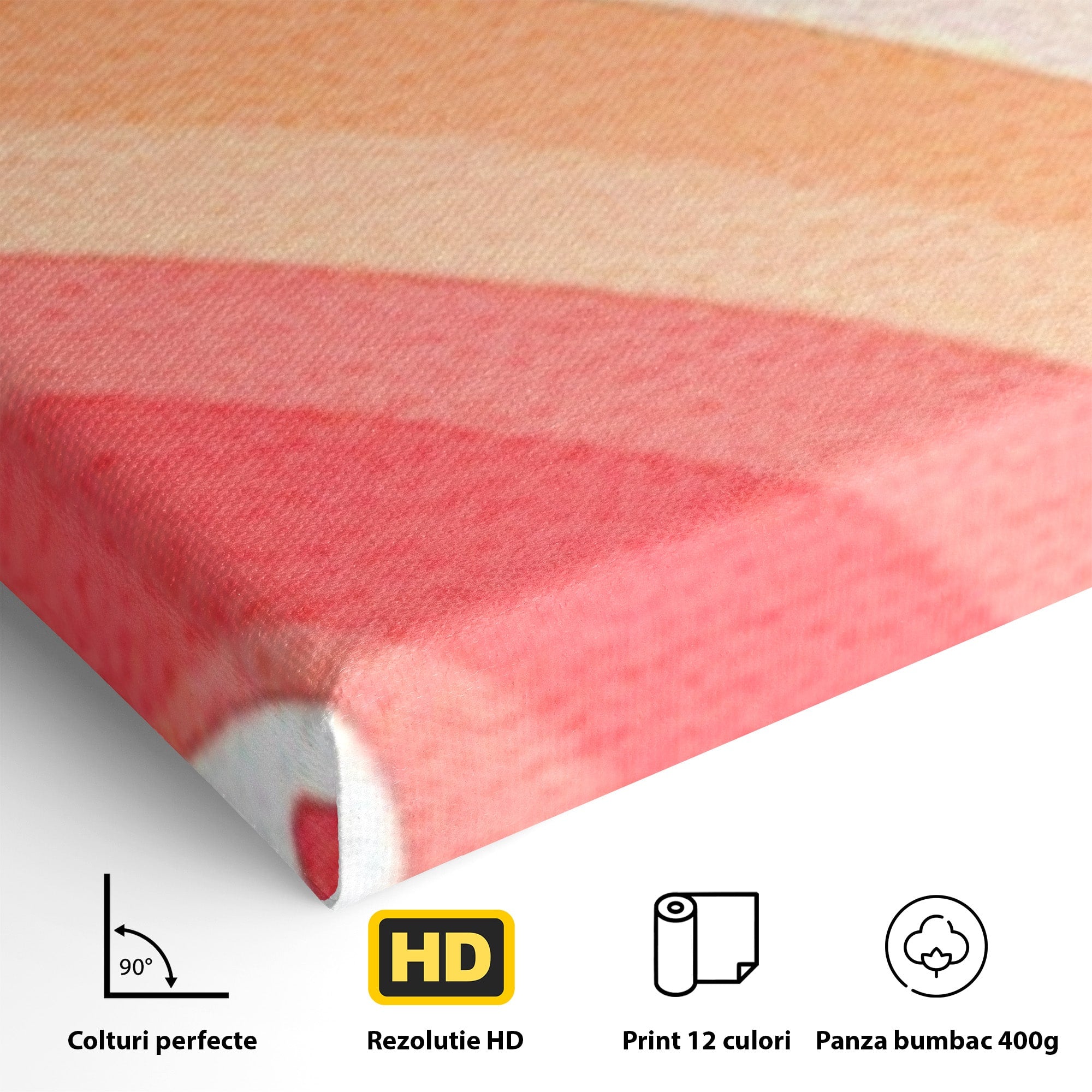 Set 2 Tablouri Canvas Premium LuxCanva® K2-1034, Zambetul Cerului, Pastel, Curcubeu, Nori, Pufosi, Energie, Blandete, Atmosfera, Copilarie, Cer, Poveste, Optimism, Fericire, Camera Copil, Dormitor