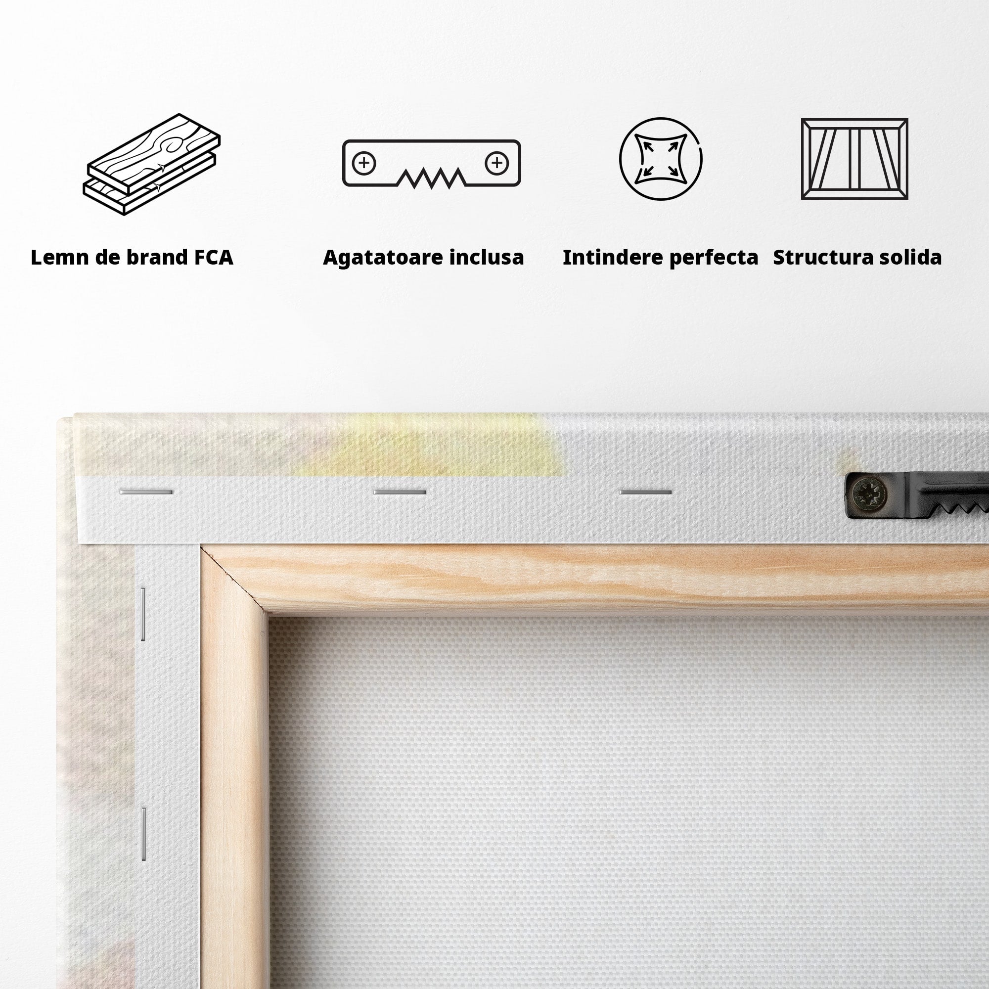 Set 2 Tablouri Canvas Premium LuxCanva® K2-1040, Norii Care Canta Stele, Somn, Usor, Vise, Pastel, Cer, Curcubeu, Ploaie, Pufos, Magie, Luna, Fantezie, Taram, Basm, Frumusete, Camera Copil, Dormitor