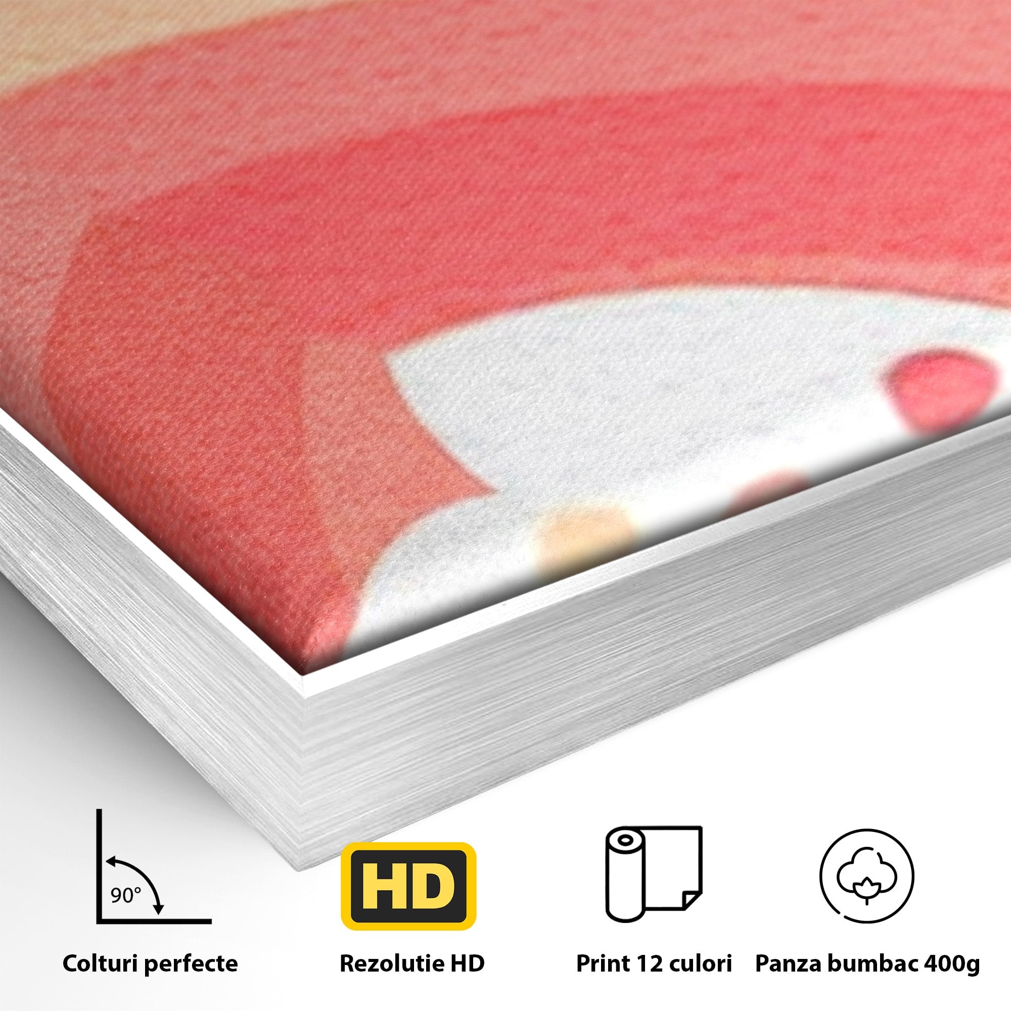 Set 3 Tablouri Canvas Premium LuxCanva® K3-1034, Zambetul Cerului, Pastel, Curcubeu, Nori, Pufosi, Energie, Blandete, Atmosfera, Copilarie, Cer, Poveste, Optimism, Fericire, Camera Copil, Dormitor