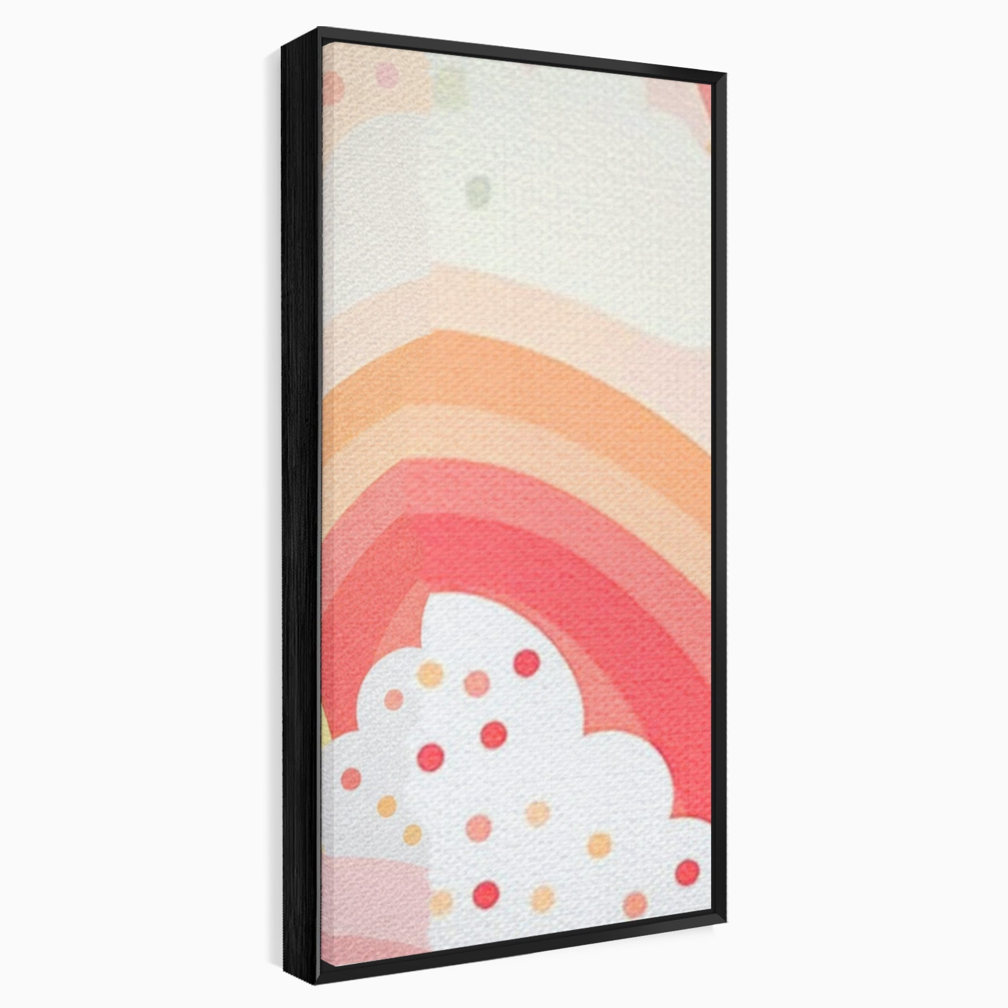 Set 3 Tablouri Canvas Premium LuxCanva® K3-1034, Zambetul Cerului, Pastel, Curcubeu, Nori, Pufosi, Energie, Blandete, Atmosfera, Copilarie, Cer, Poveste, Optimism, Fericire, Camera Copil, Dormitor