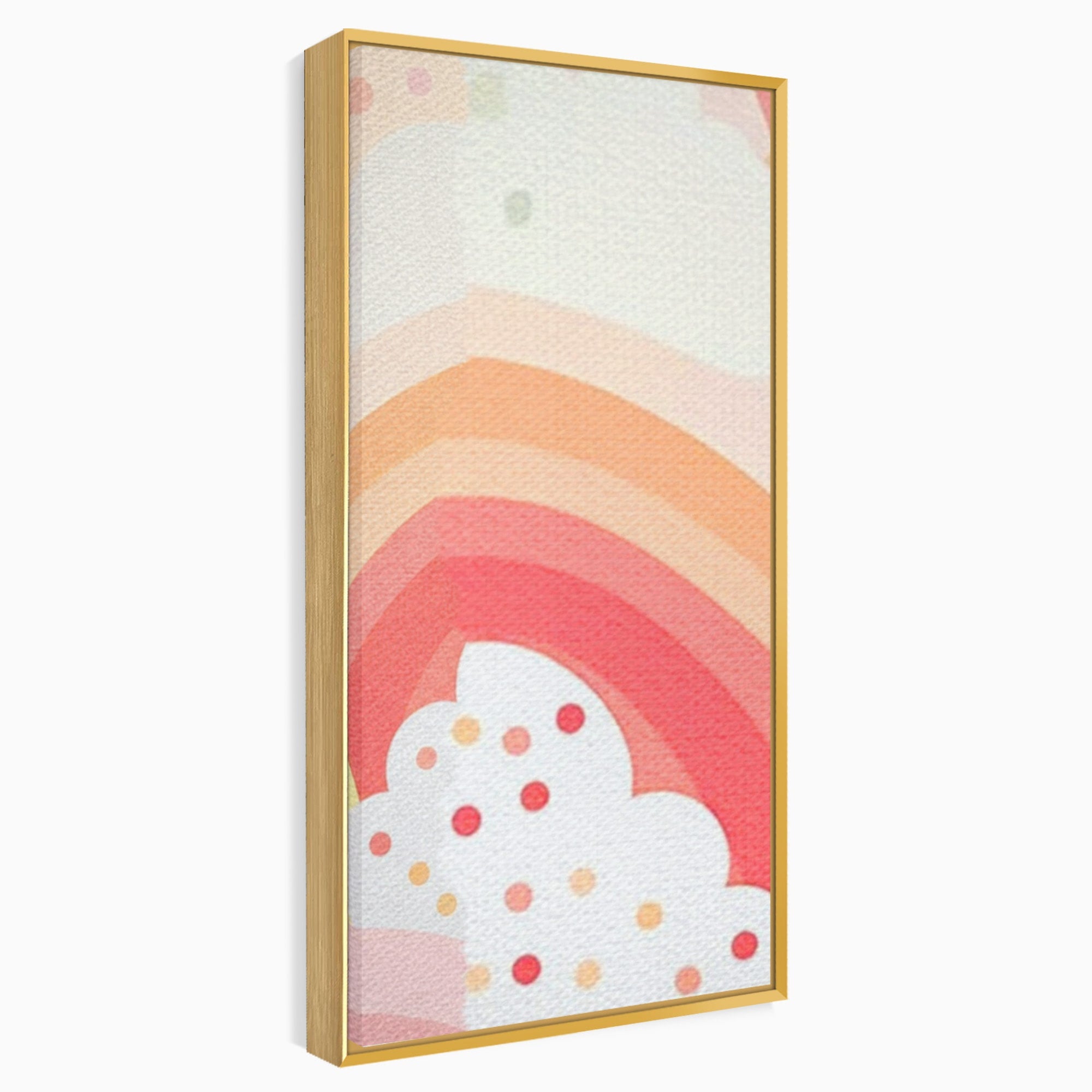 Set 3 Tablouri Canvas Premium LuxCanva® K3-1034, Zambetul Cerului, Pastel, Curcubeu, Nori, Pufosi, Energie, Blandete, Atmosfera, Copilarie, Cer, Poveste, Optimism, Fericire, Camera Copil, Dormitor