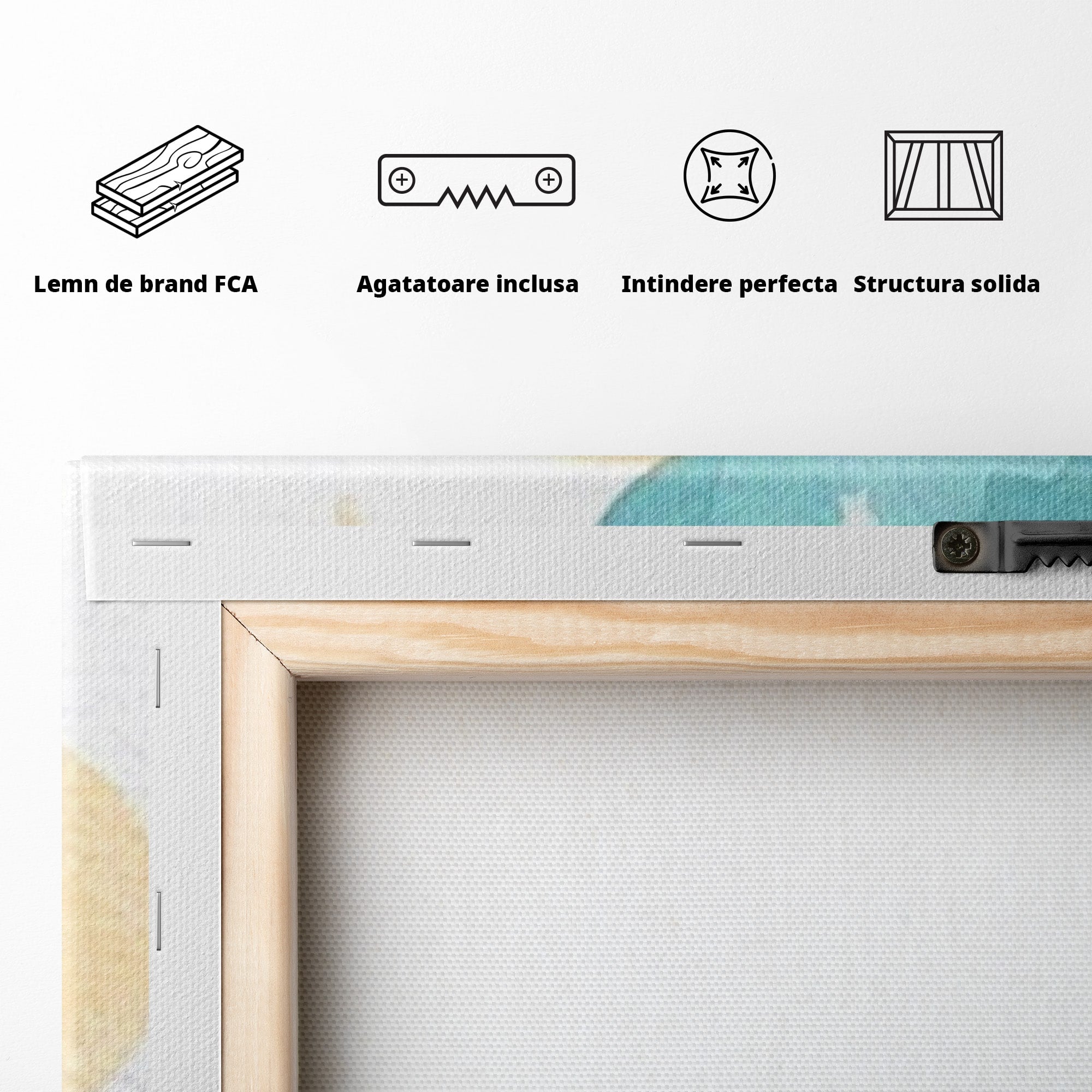 Set 3 Tablouri Canvas Premium LuxCanva® K3-1040, Norii Care Canta Stele, Somn, Usor, Vise, Pastel, Cer, Curcubeu, Ploaie, Pufos, Magie, Luna, Fantezie, Taram, Basm, Frumusete, Camera Copil, Dormitor