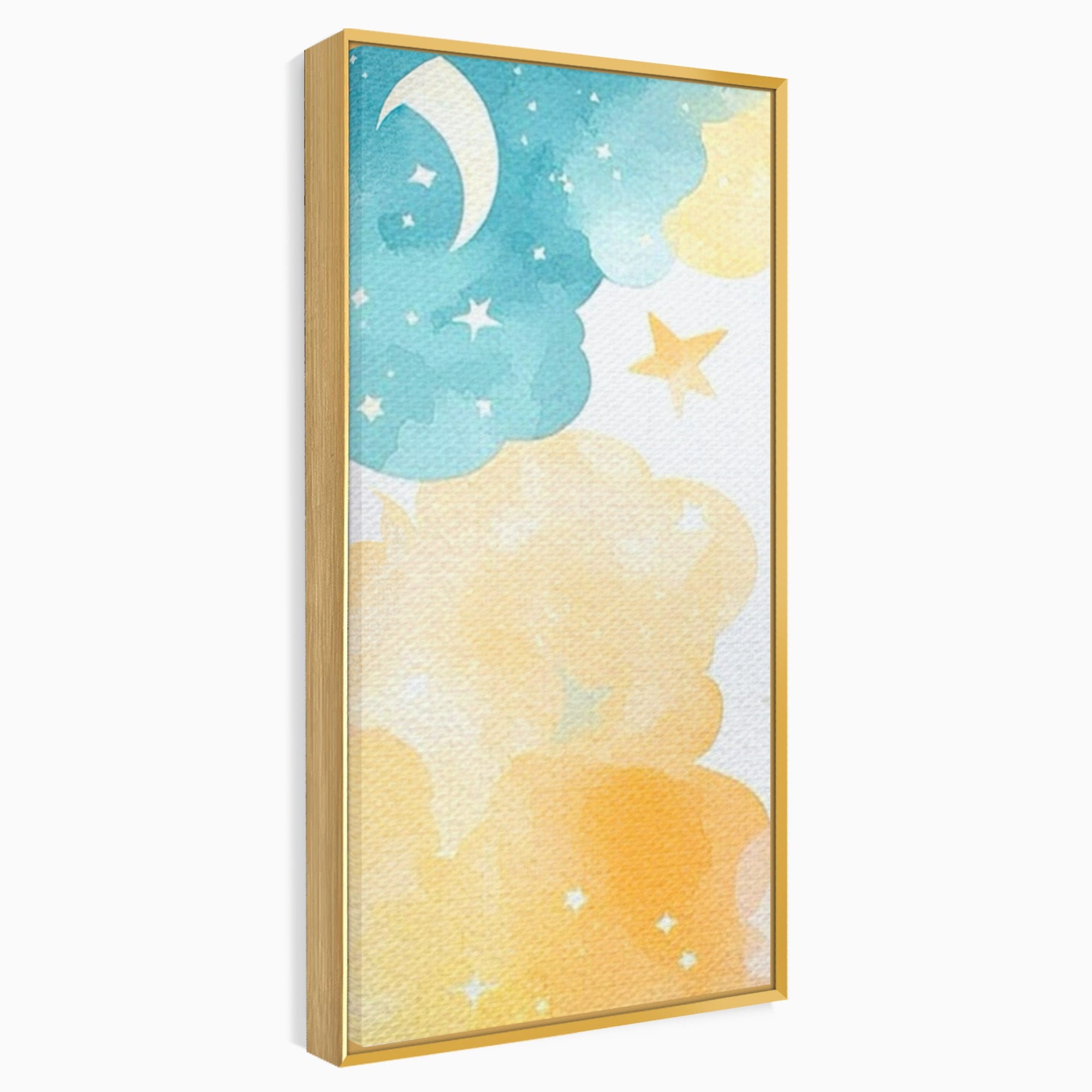Set 3 Tablouri Canvas Premium LuxCanva® K3-1040, Norii Care Canta Stele, Somn, Usor, Vise, Pastel, Cer, Curcubeu, Ploaie, Pufos, Magie, Luna, Fantezie, Taram, Basm, Frumusete, Camera Copil, Dormitor
