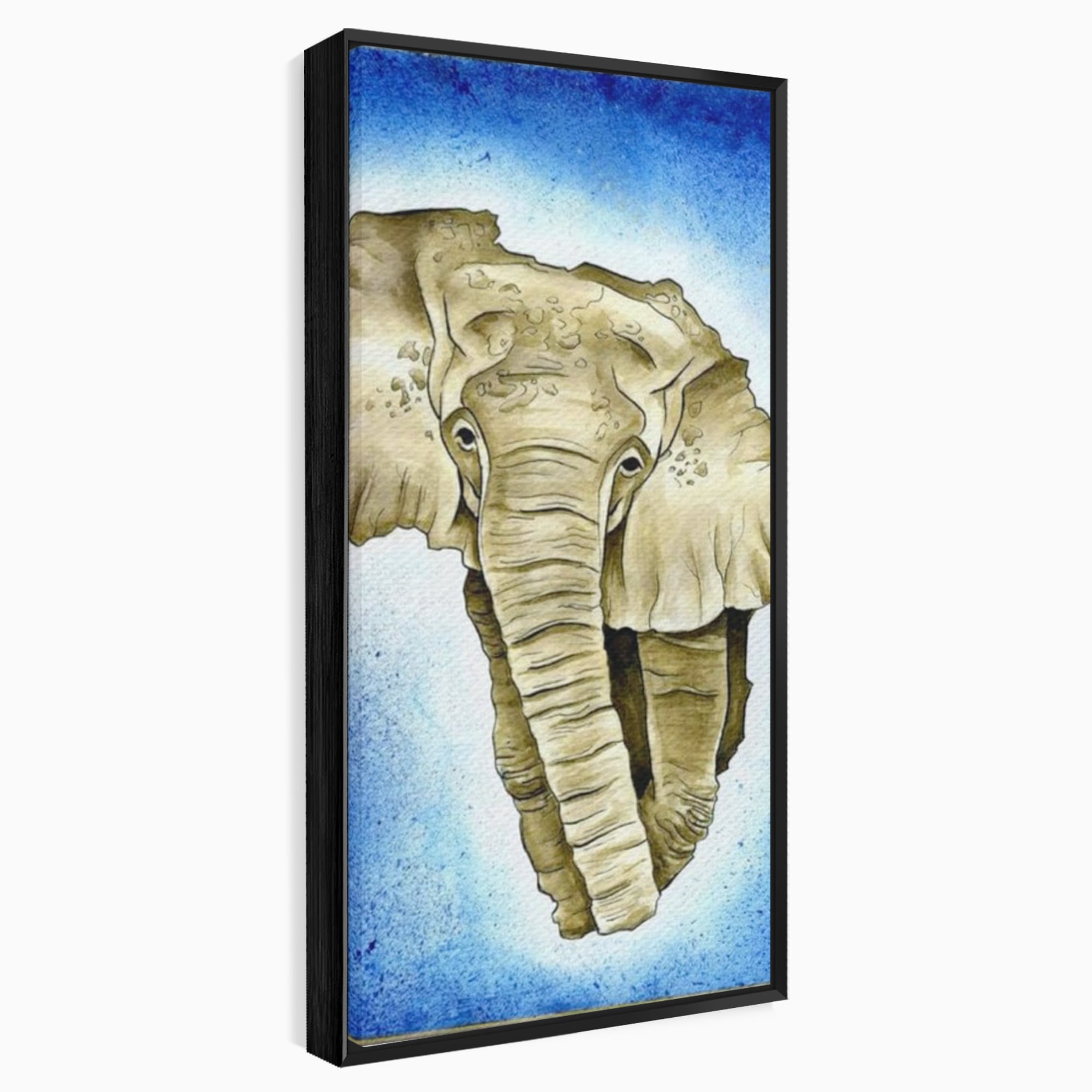 Leinwand Premium Canvas Wall Art, LuxCanva® L1005, Herald of the Great African Sea, Afrika, Elefant, Portrait, Tropen, Fauna, Savanne, Safari, Ökosystem