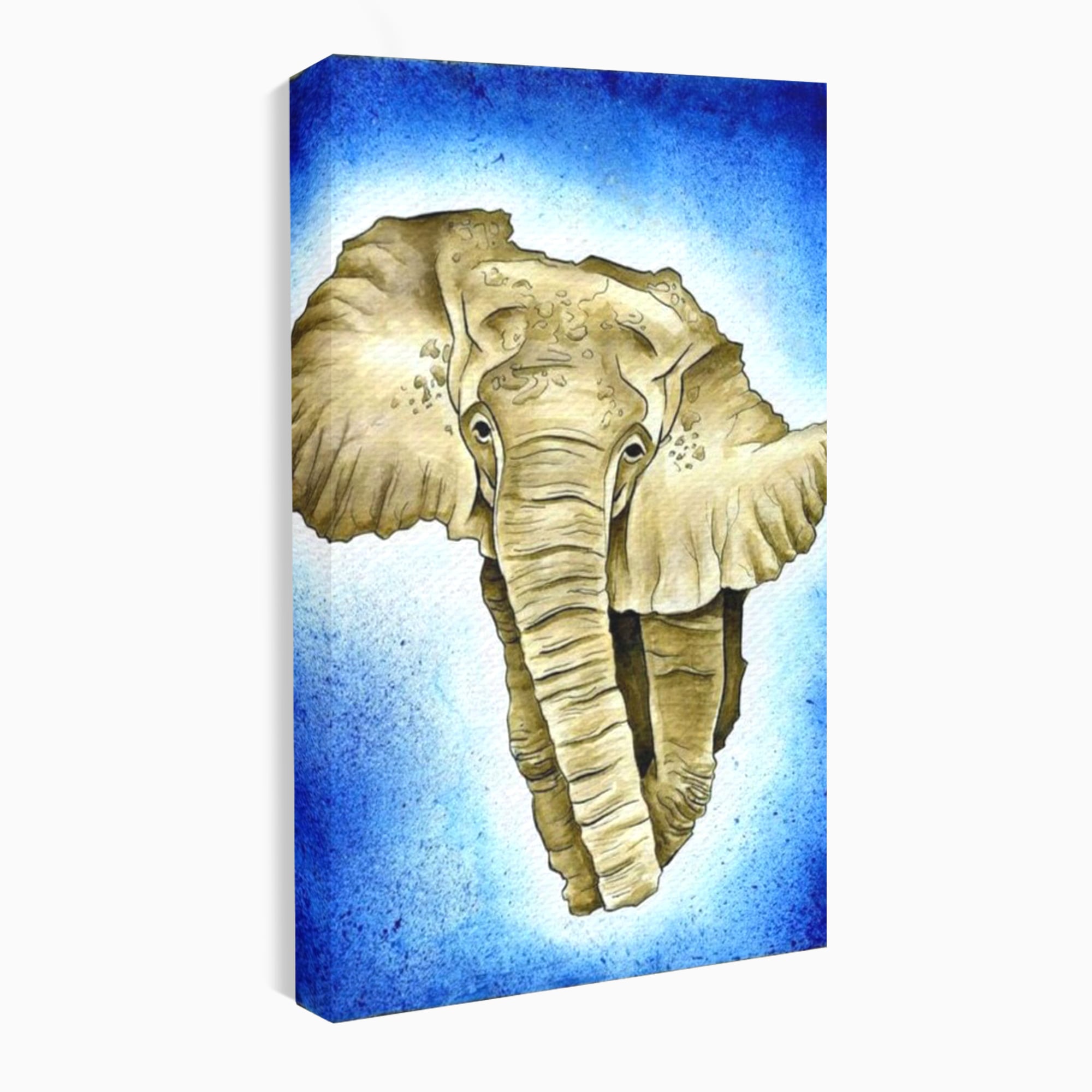 Leinwand Premium Canvas Wall Art, LuxCanva® L1005, Herald of the Great African Sea, Afrika, Elefant, Portrait, Tropen, Fauna, Savanne, Safari, Ökosystem