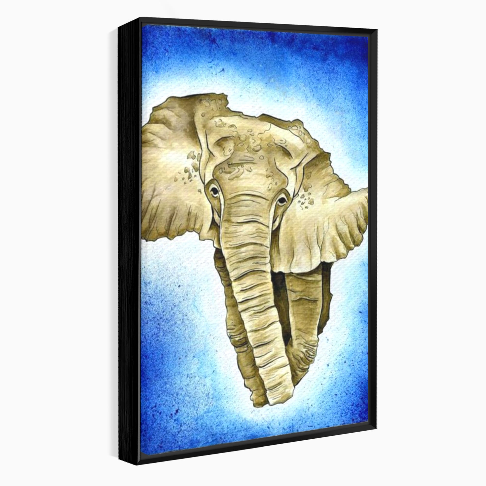 Leinwand Premium Canvas Wall Art, LuxCanva® L1005, Herald of the Great African Sea, Afrika, Elefant, Portrait, Tropen, Fauna, Savanne, Safari, Ökosystem