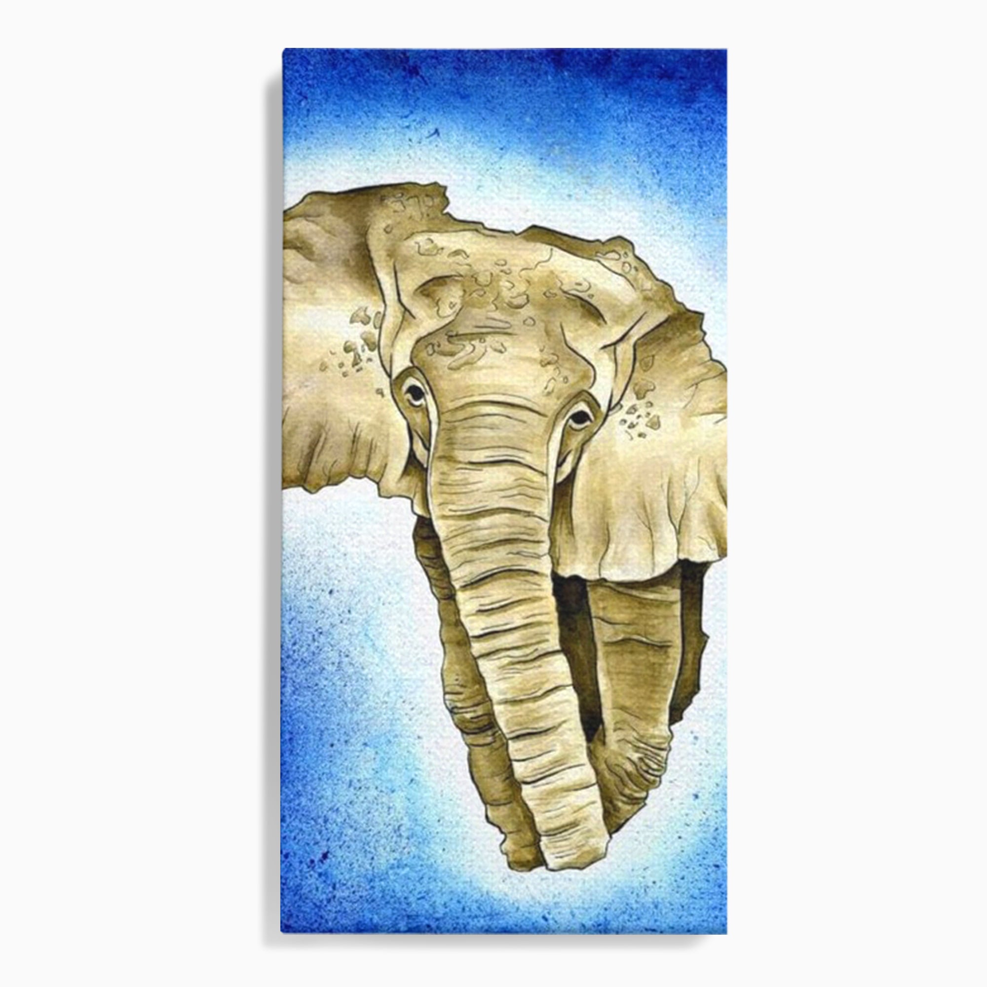 Leinwand Premium Canvas Wall Art, LuxCanva® L1005, Herald of the Great African Sea, Afrika, Elefant, Portrait, Tropen, Fauna, Savanne, Safari, Ökosystem