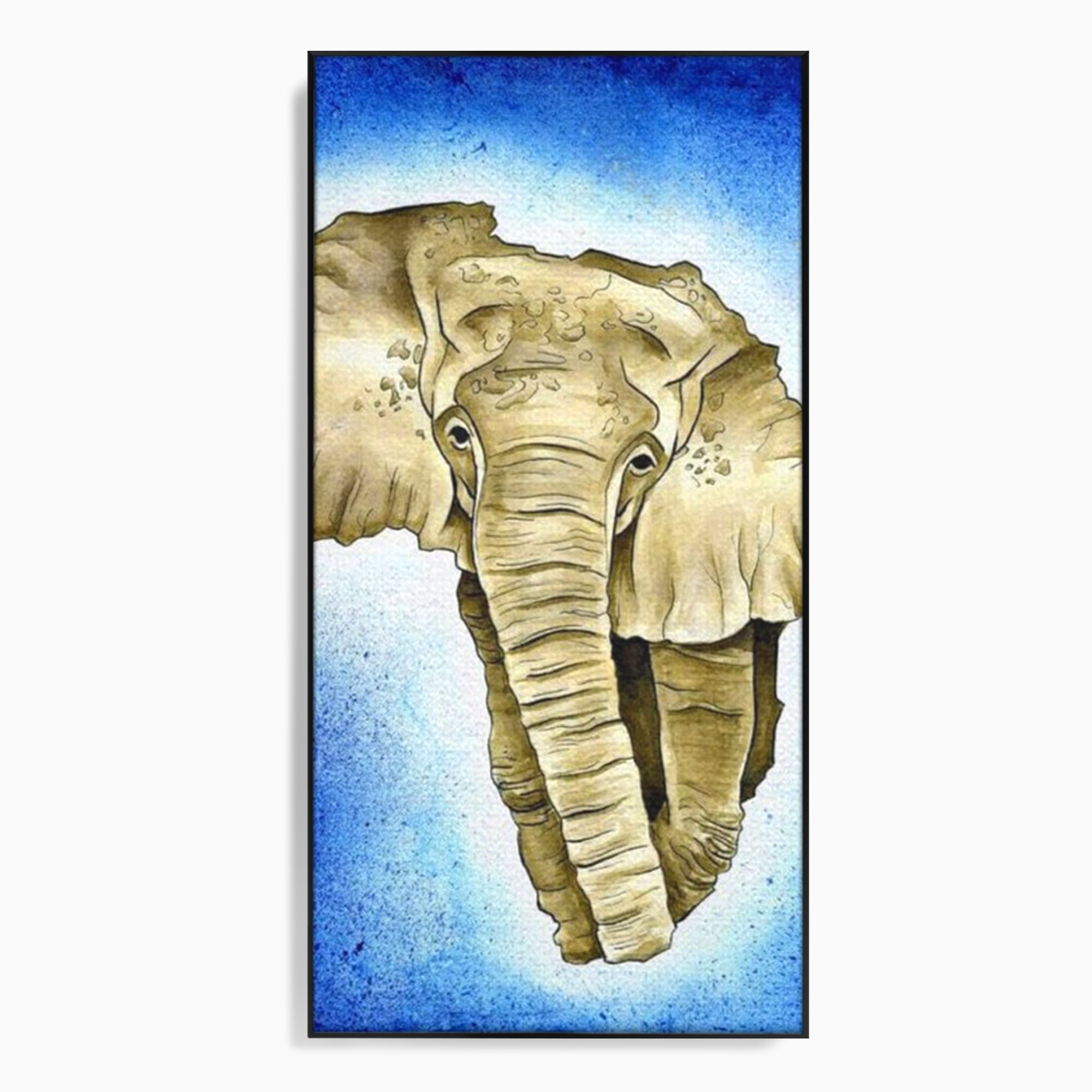 Leinwand Premium Canvas Wall Art, LuxCanva® L1005, Herald of the Great African Sea, Afrika, Elefant, Portrait, Tropen, Fauna, Savanne, Safari, Ökosystem