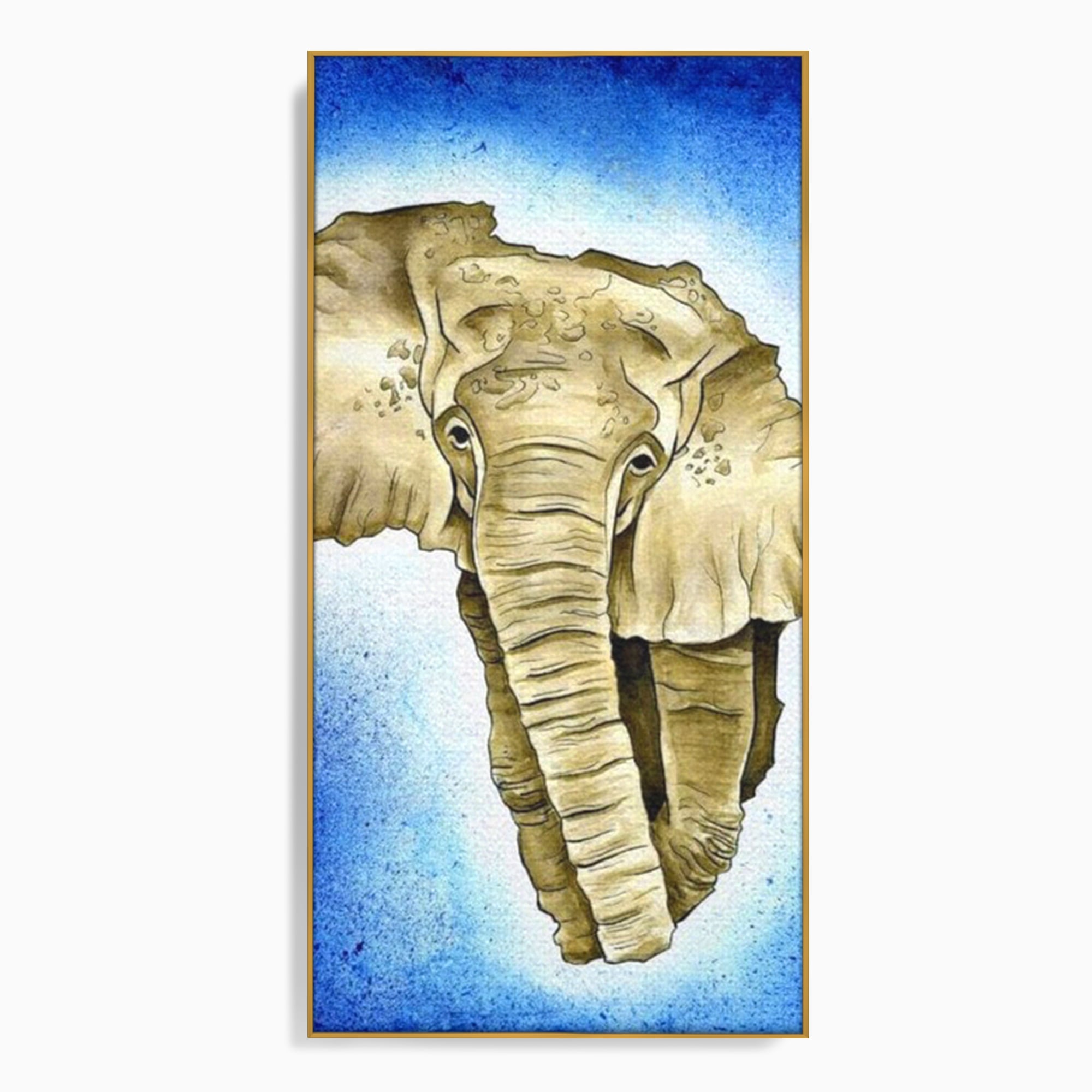 Leinwand Premium Canvas Wall Art, LuxCanva® L1005, Herald of the Great African Sea, Afrika, Elefant, Portrait, Tropen, Fauna, Savanne, Safari, Ökosystem