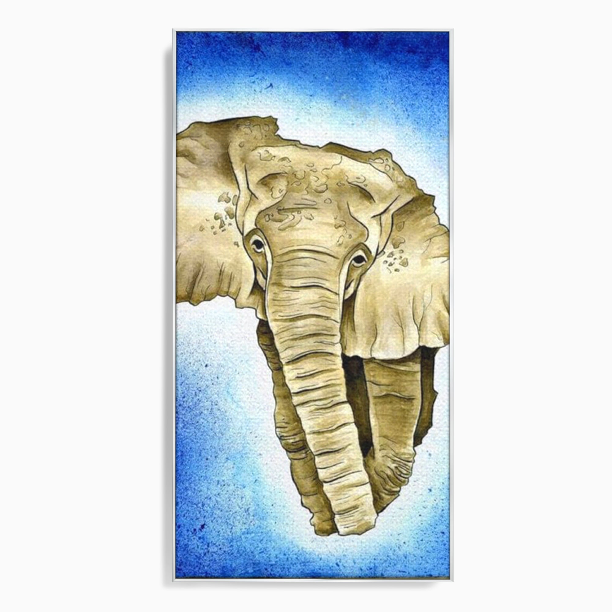 Leinwand Premium Canvas Wall Art, LuxCanva® L1005, Herald of the Great African Sea, Afrika, Elefant, Portrait, Tropen, Fauna, Savanne, Safari, Ökosystem
