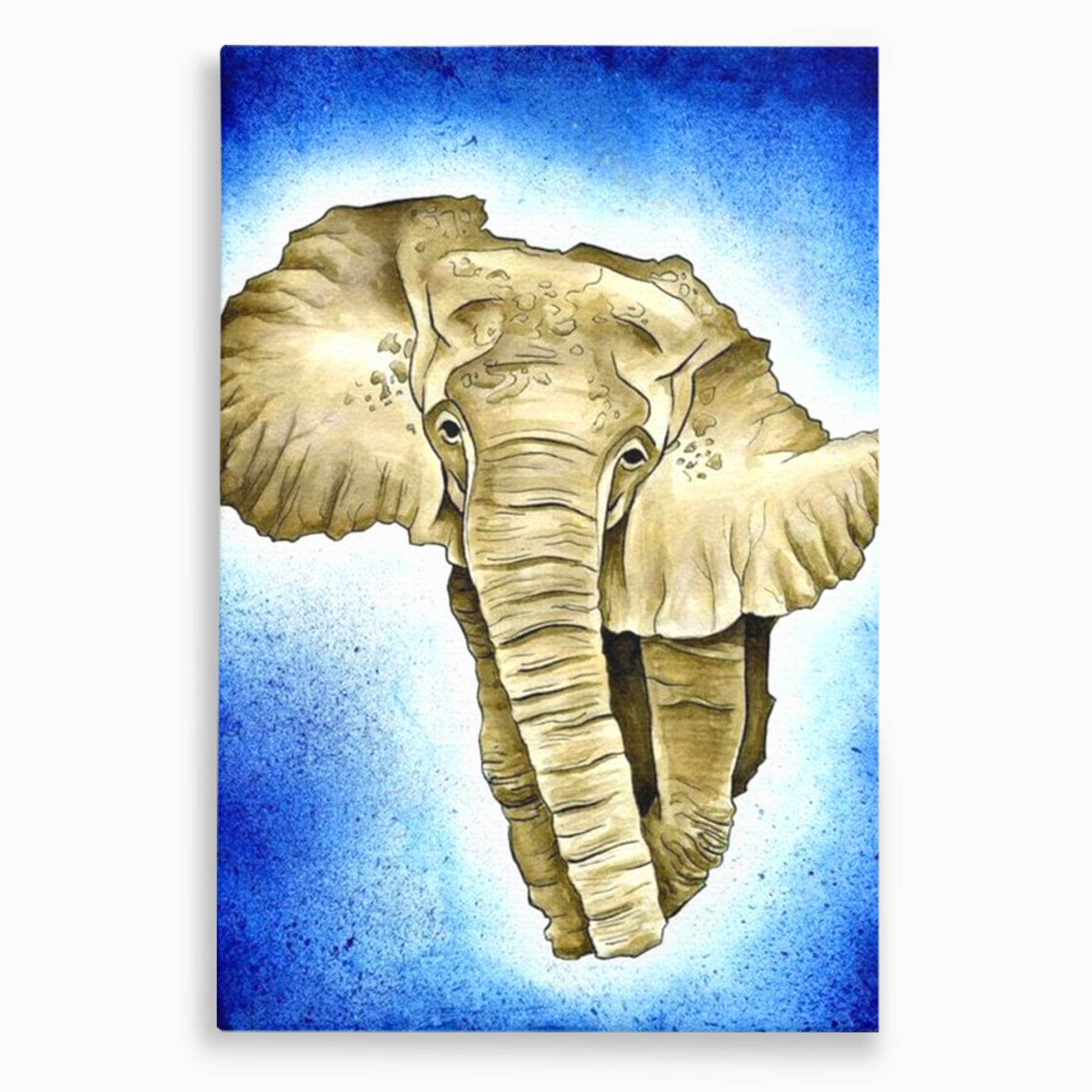 Leinwand Premium Canvas Wall Art, LuxCanva® L1005, Herald of the Great African Sea, Afrika, Elefant, Portrait, Tropen, Fauna, Savanne, Safari, Ökosystem