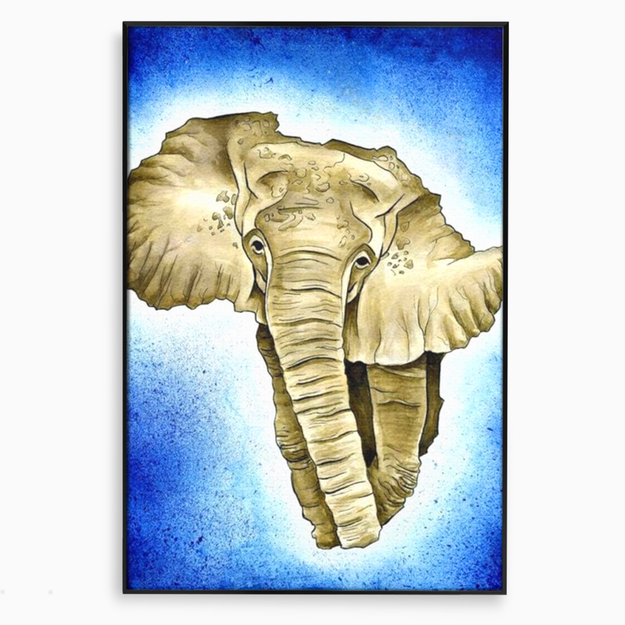 Leinwand Premium Canvas Wall Art, LuxCanva® L1005, Herald of the Great African Sea, Afrika, Elefant, Portrait, Tropen, Fauna, Savanne, Safari, Ökosystem