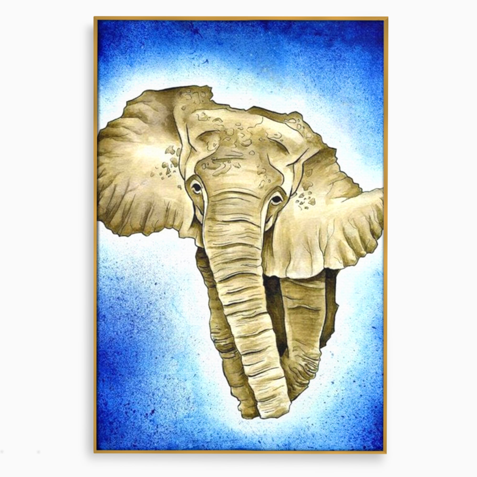 Leinwand Premium Canvas Wall Art, LuxCanva® L1005, Herald of the Great African Sea, Afrika, Elefant, Portrait, Tropen, Fauna, Savanne, Safari, Ökosystem
