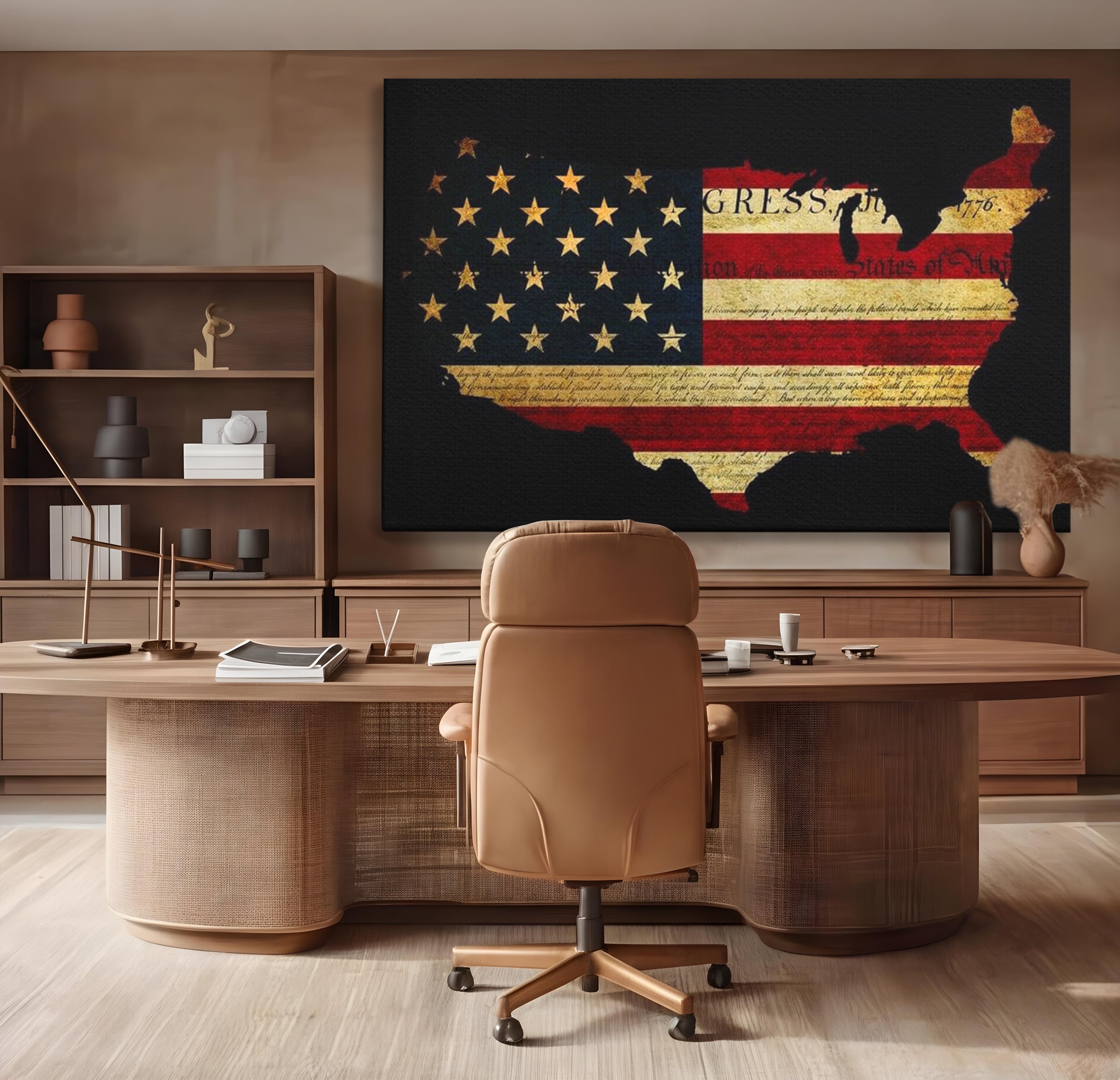 Leinwand Wandbilder Canvas Premium, LuxCanva® L1013, Flagge der Freiheit, Flagge, Amerika, Vaterland, Freiheit, Kontinent, Geschichte, Büro, Wohnen, Kinderzimmer