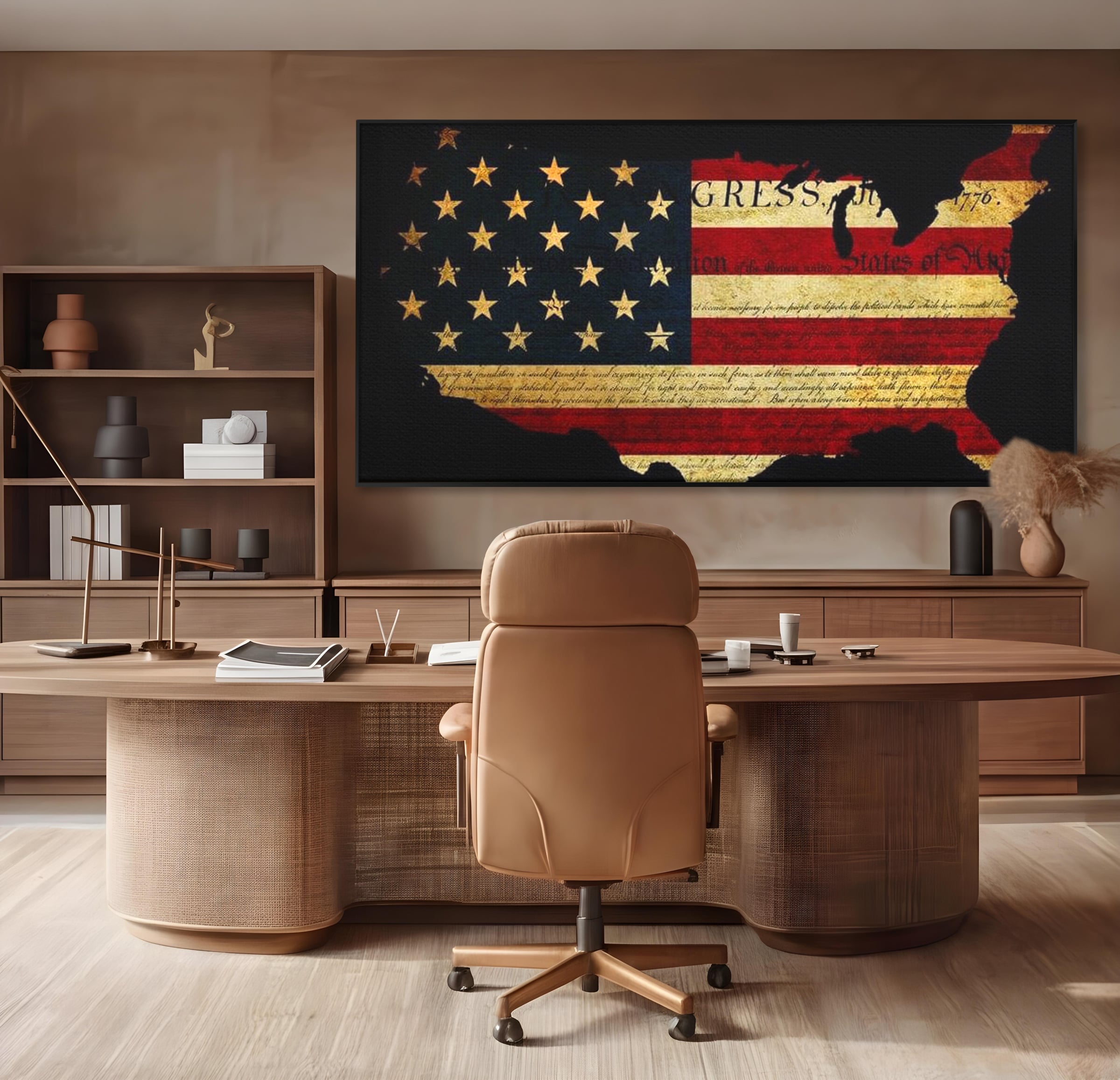 Leinwand Wandbilder Canvas Premium, LuxCanva® L1013, Flagge der Freiheit, Flagge, Amerika, Vaterland, Freiheit, Kontinent, Geschichte, Büro, Wohnen, Kinderzimmer