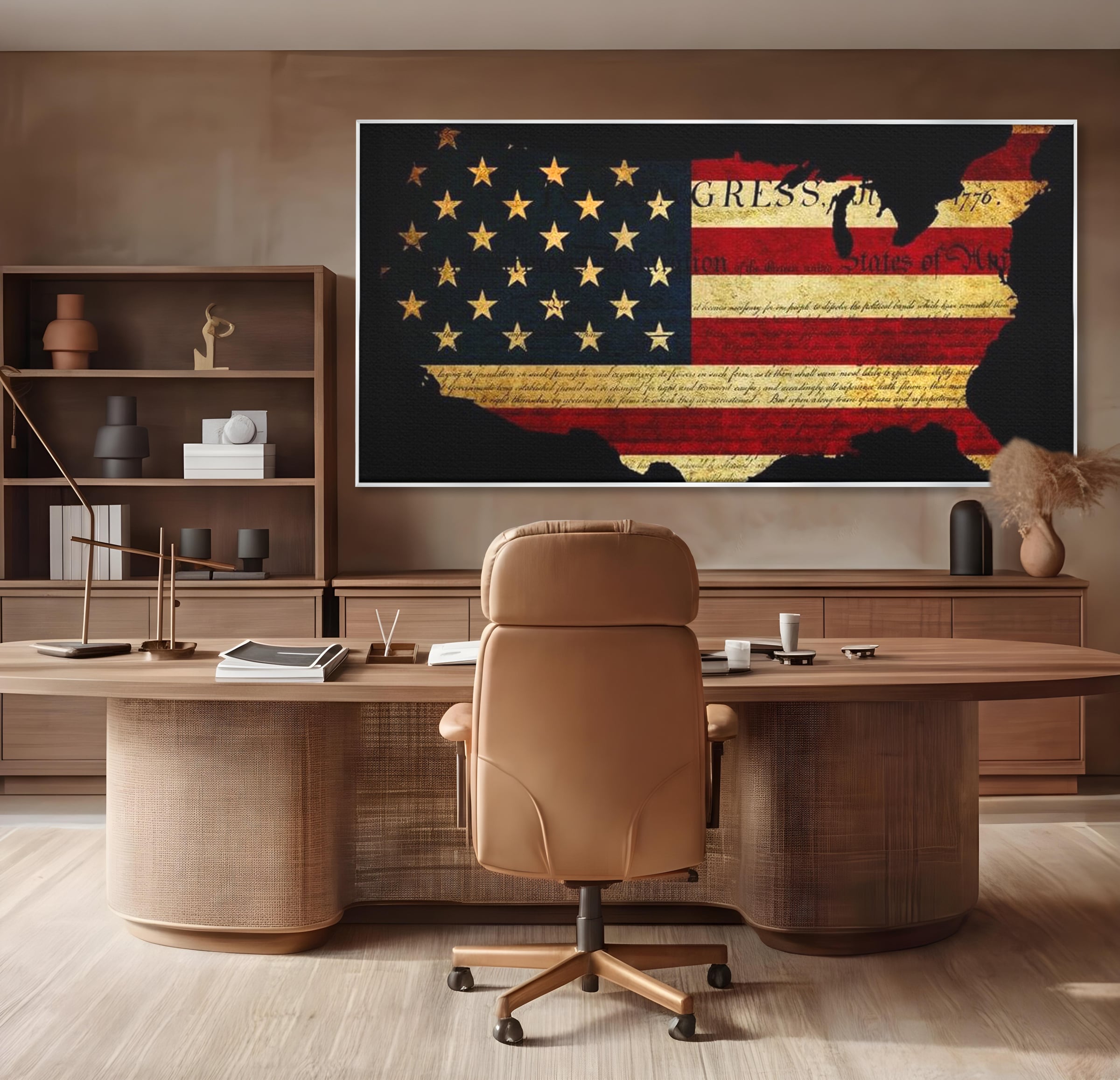 Leinwand Wandbilder Canvas Premium, LuxCanva® L1013, Flagge der Freiheit, Flagge, Amerika, Vaterland, Freiheit, Kontinent, Geschichte, Büro, Wohnen, Kinderzimmer