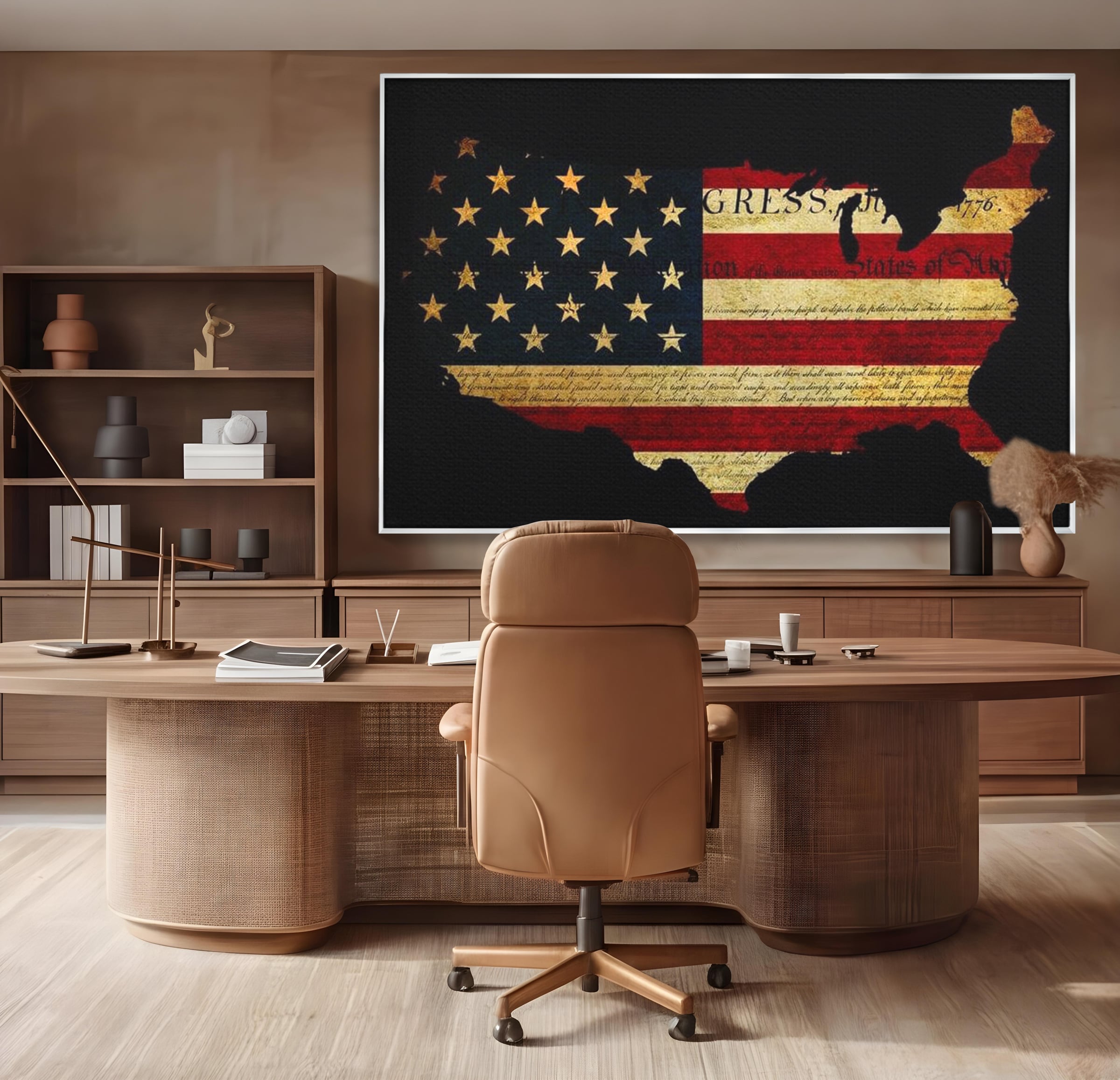 Leinwand Wandbilder Canvas Premium, LuxCanva® L1013, Flagge der Freiheit, Flagge, Amerika, Vaterland, Freiheit, Kontinent, Geschichte, Büro, Wohnen, Kinderzimmer