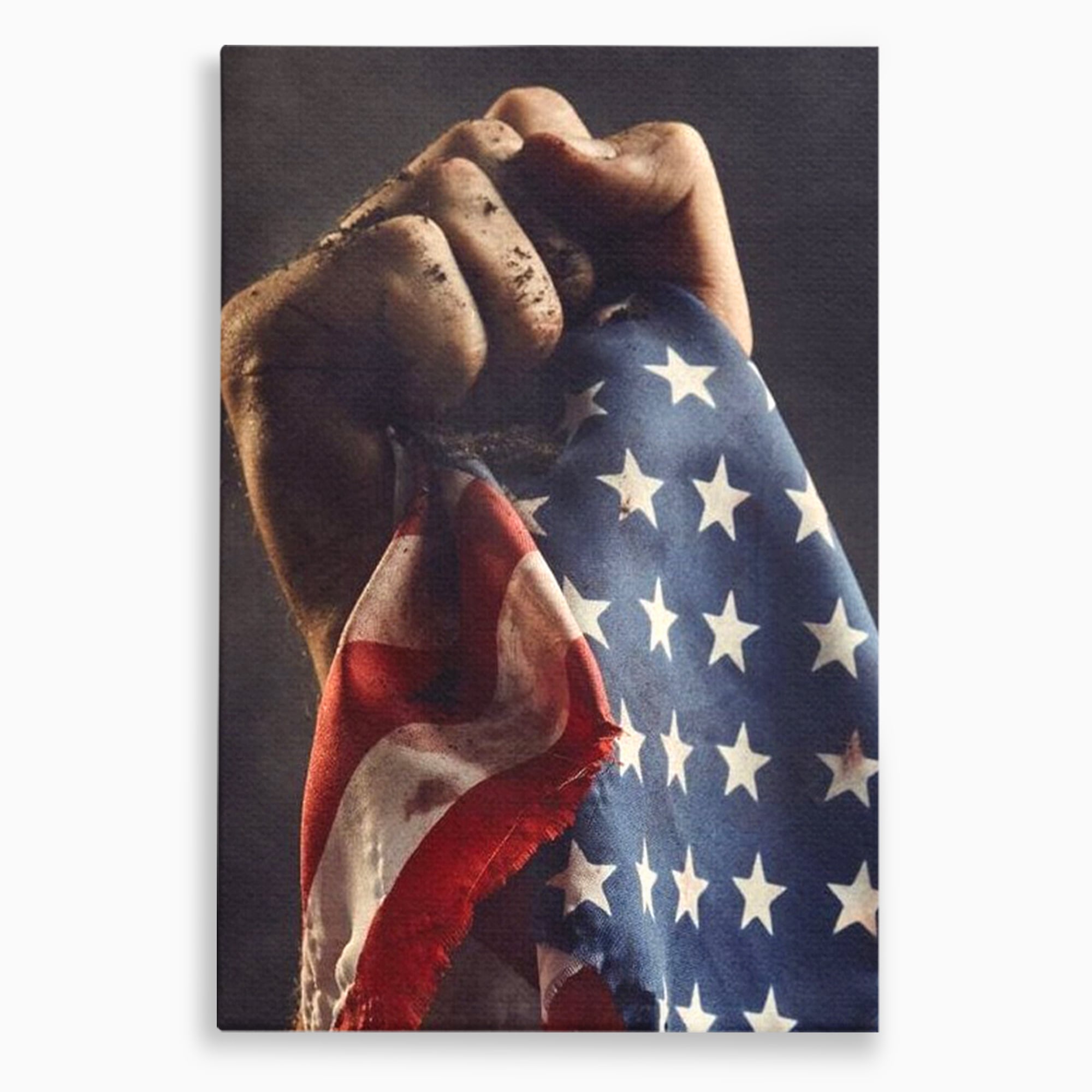Leinwandbilder Premium, LuxCanva® L1015, Kampf um Ruhm, Flagge, Kultur, Geschichte, USA, Held, Mut, Macht, Büro, Wohnen, Kinderzimmer