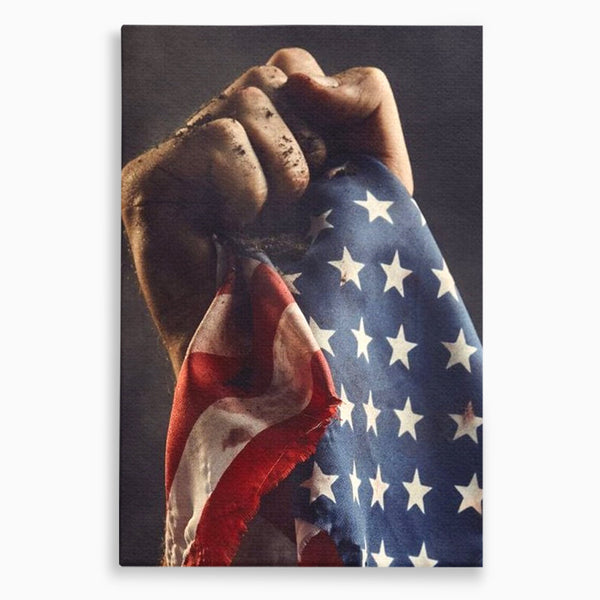 Leinwandbilder Premium, LuxCanva® L1015, Kampf um Ruhm, Flagge, Kultur, Geschichte, USA, Held, Mut, Macht, Büro, Wohnen, Kinderzimmer