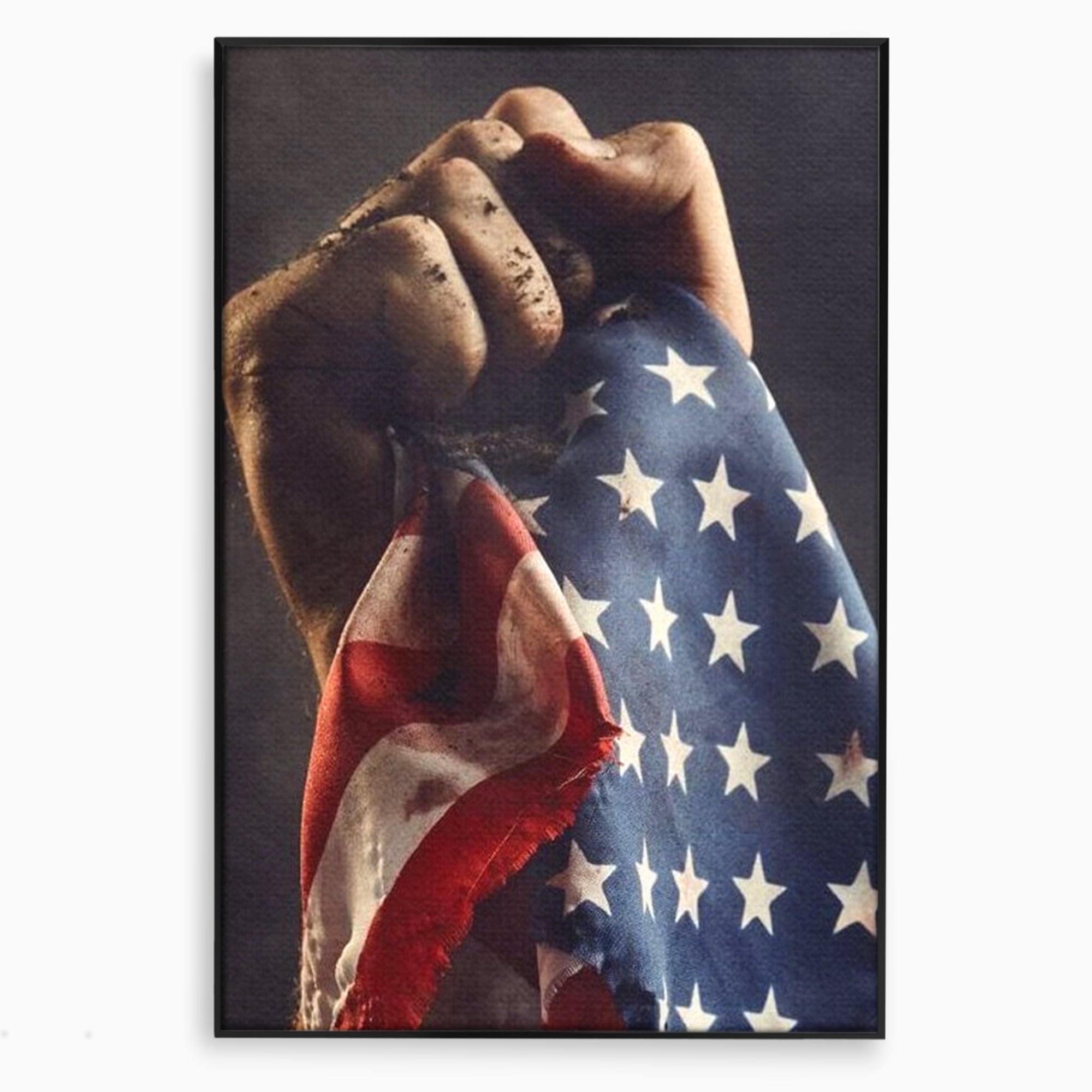Leinwandbilder Premium, LuxCanva® L1015, Kampf um Ruhm, Flagge, Kultur, Geschichte, USA, Held, Mut, Macht, Büro, Wohnen, Kinderzimmer