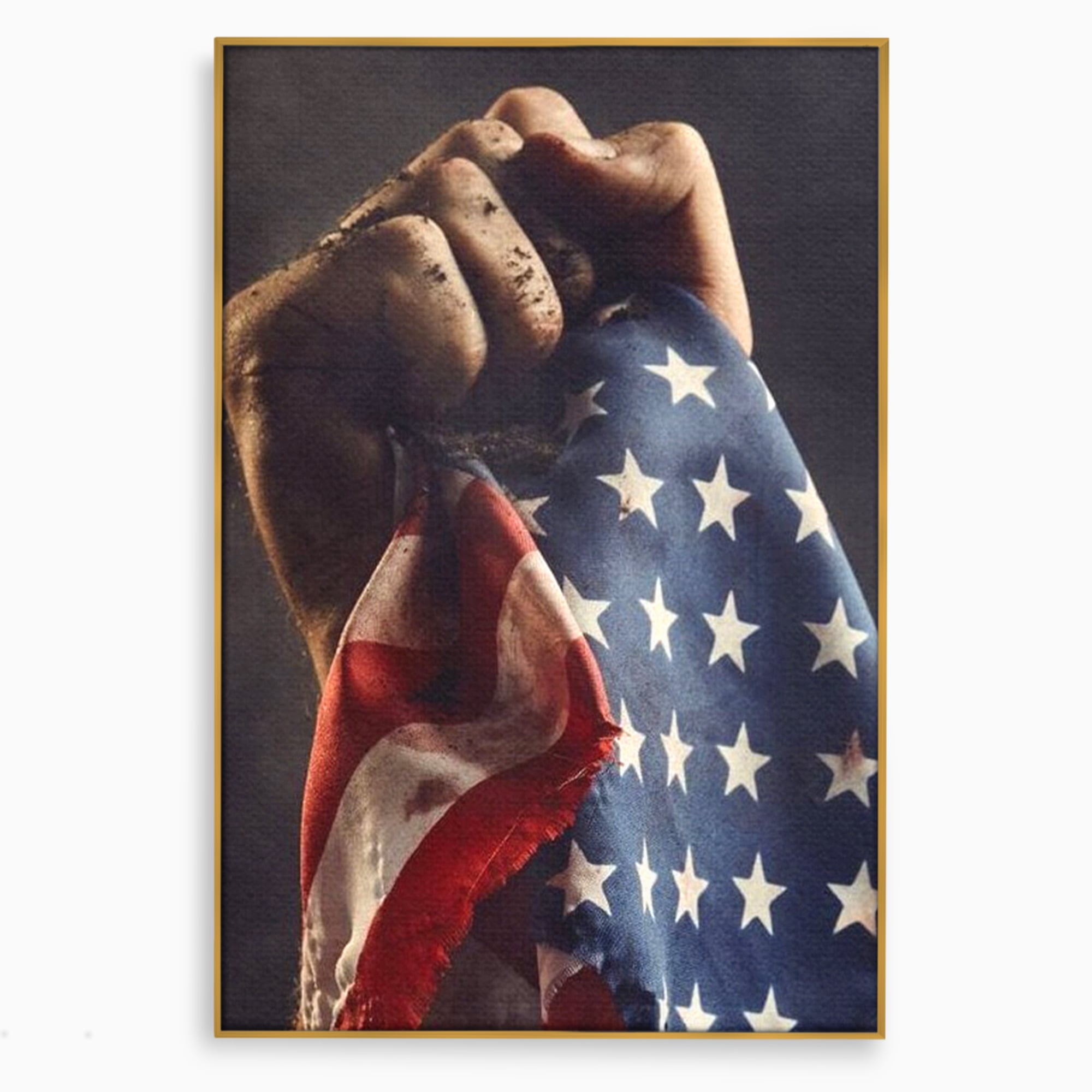 Leinwandbilder Premium, LuxCanva® L1015, Kampf um Ruhm, Flagge, Kultur, Geschichte, USA, Held, Mut, Macht, Büro, Wohnen, Kinderzimmer