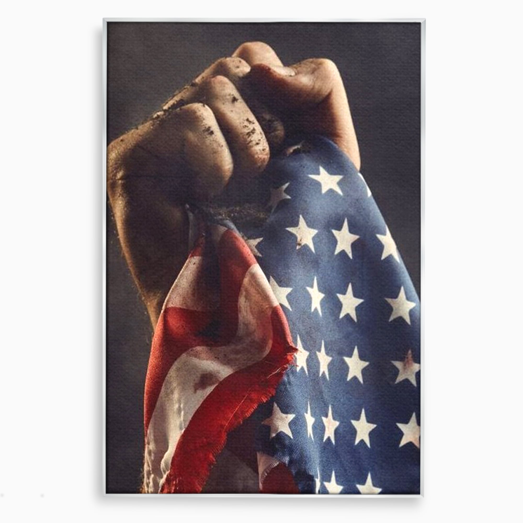 Leinwandbilder Premium, LuxCanva® L1015, Kampf um Ruhm, Flagge, Kultur, Geschichte, USA, Held, Mut, Macht, Büro, Wohnen, Kinderzimmer