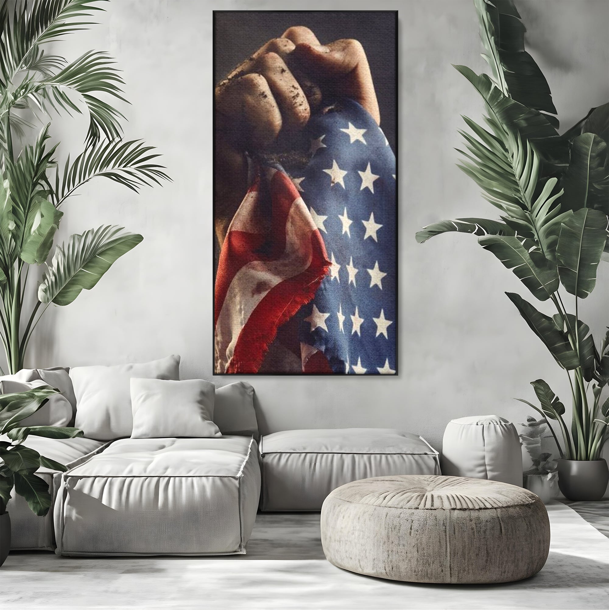 Leinwandbilder Premium, LuxCanva® L1015, Kampf um Ruhm, Flagge, Kultur, Geschichte, USA, Held, Mut, Macht, Büro, Wohnen, Kinderzimmer