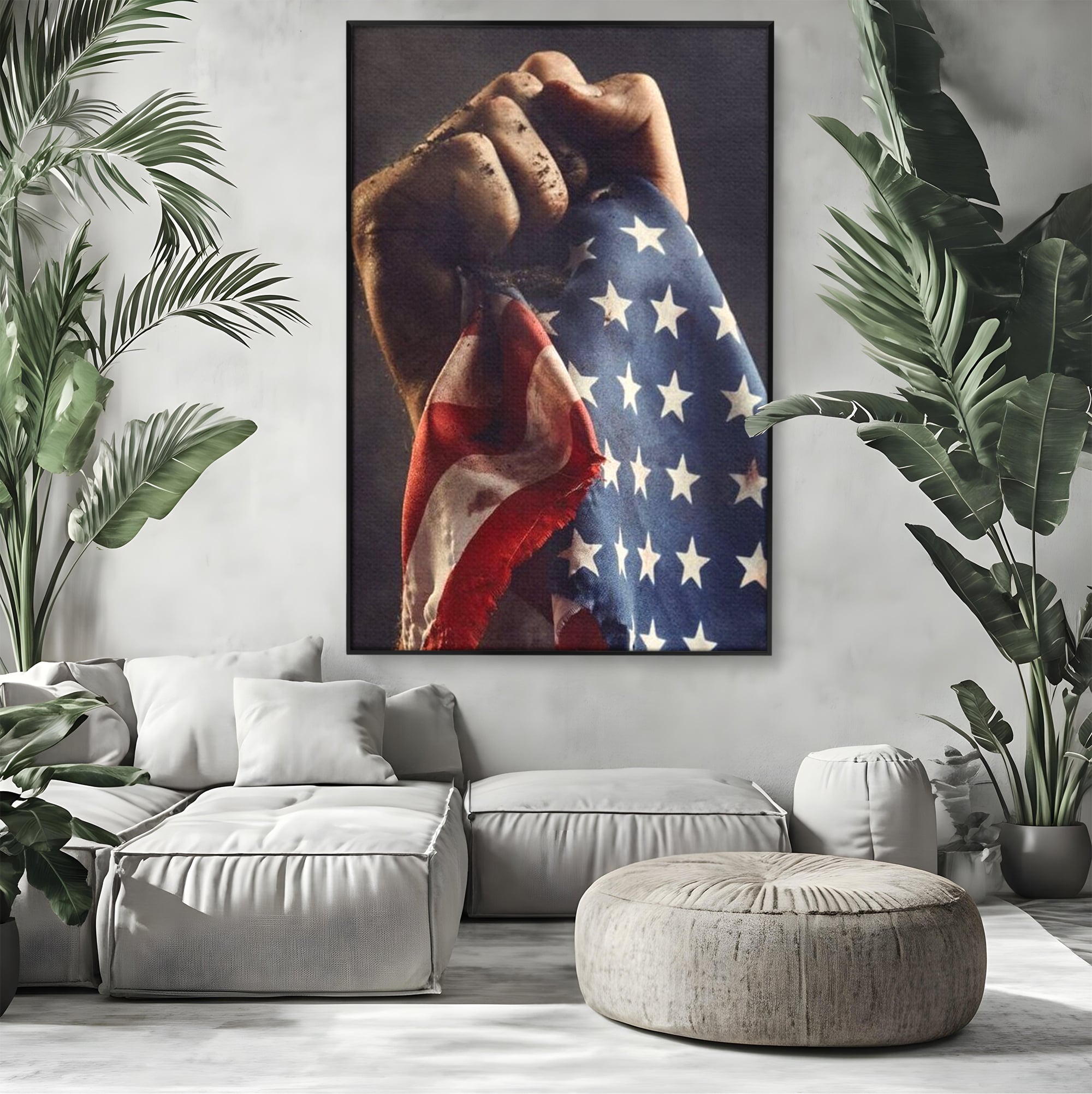 Leinwandbilder Premium, LuxCanva® L1015, Kampf um Ruhm, Flagge, Kultur, Geschichte, USA, Held, Mut, Macht, Büro, Wohnen, Kinderzimmer