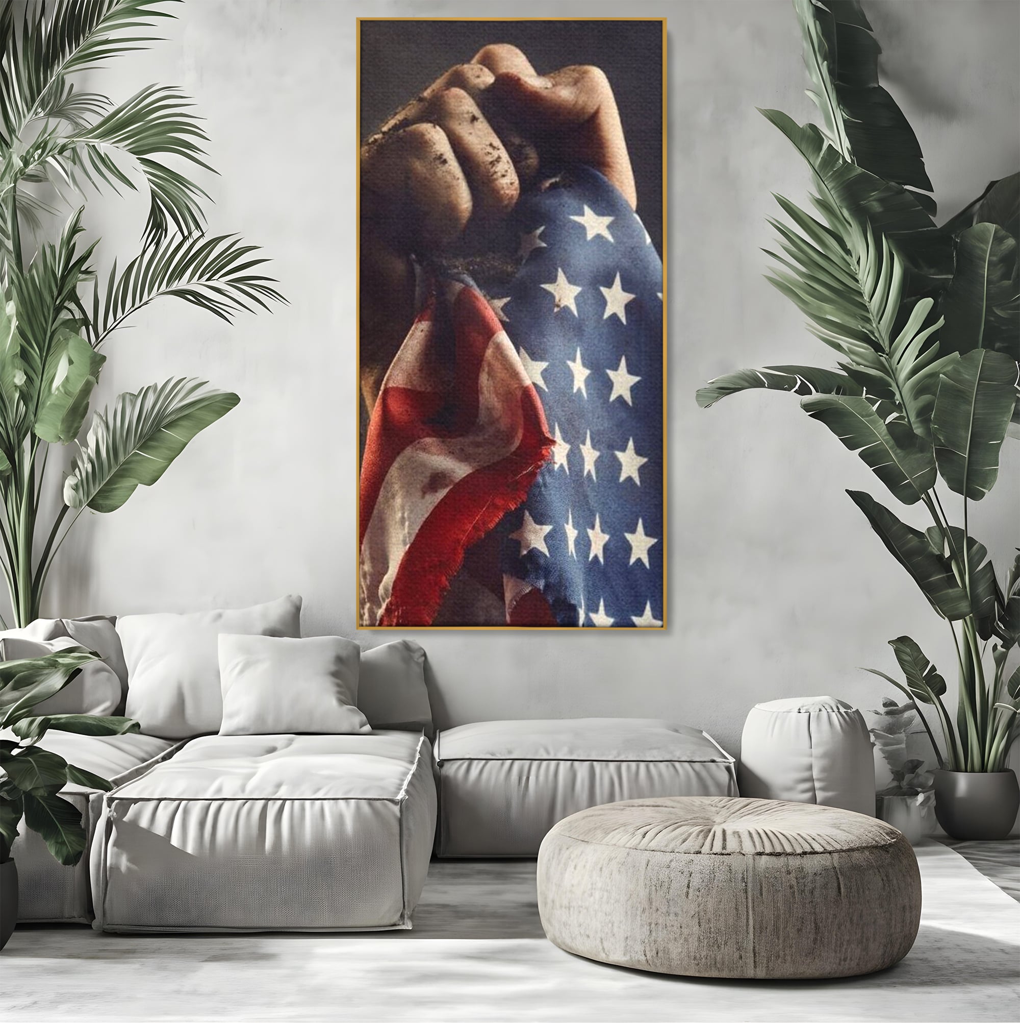 Leinwandbilder Premium, LuxCanva® L1015, Kampf um Ruhm, Flagge, Kultur, Geschichte, USA, Held, Mut, Macht, Büro, Wohnen, Kinderzimmer