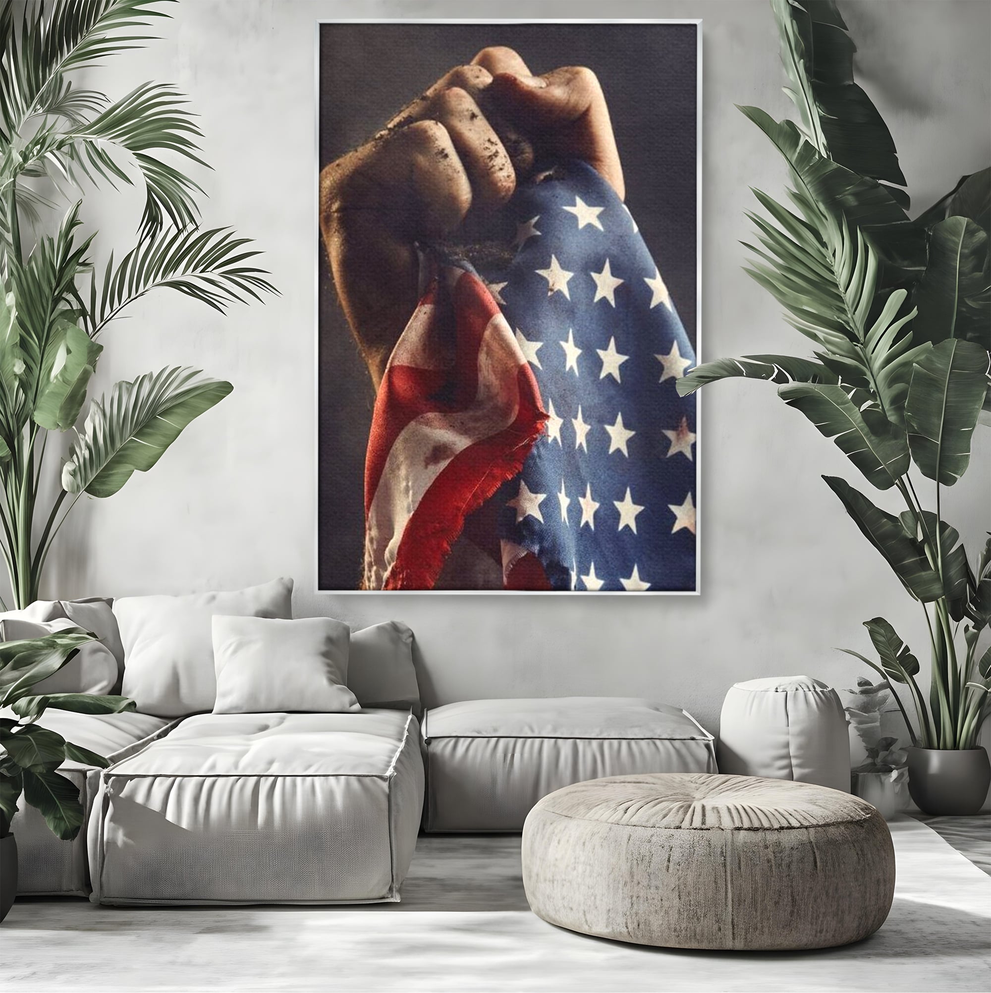 Leinwandbilder Premium, LuxCanva® L1015, Kampf um Ruhm, Flagge, Kultur, Geschichte, USA, Held, Mut, Macht, Büro, Wohnen, Kinderzimmer