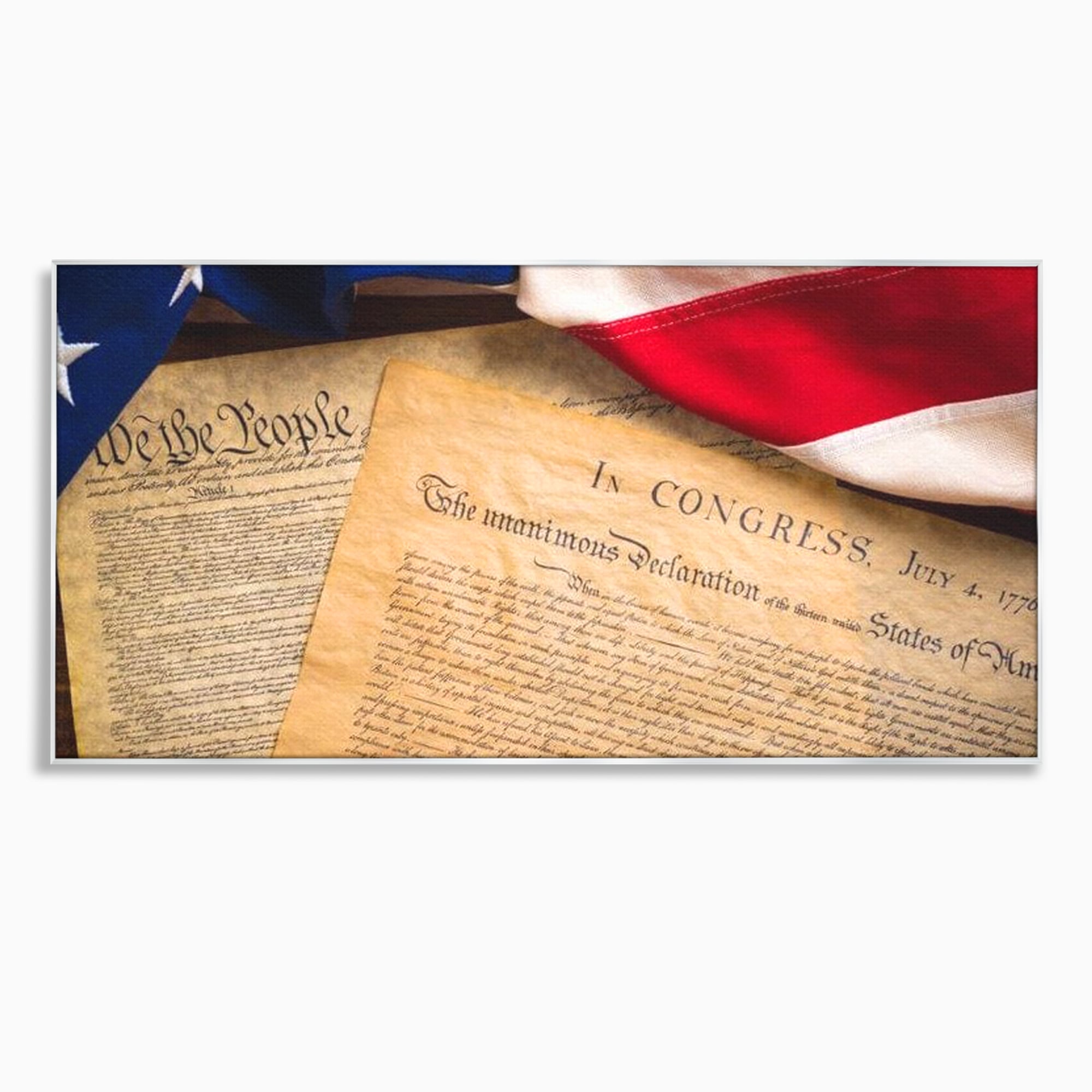 Tablou Canvas Premium, LuxCanva® L1016, Semnatura Libertatii, Constitutie, Independenta, America, Patriotism, Natiune, Birou, Living, Camera Copii