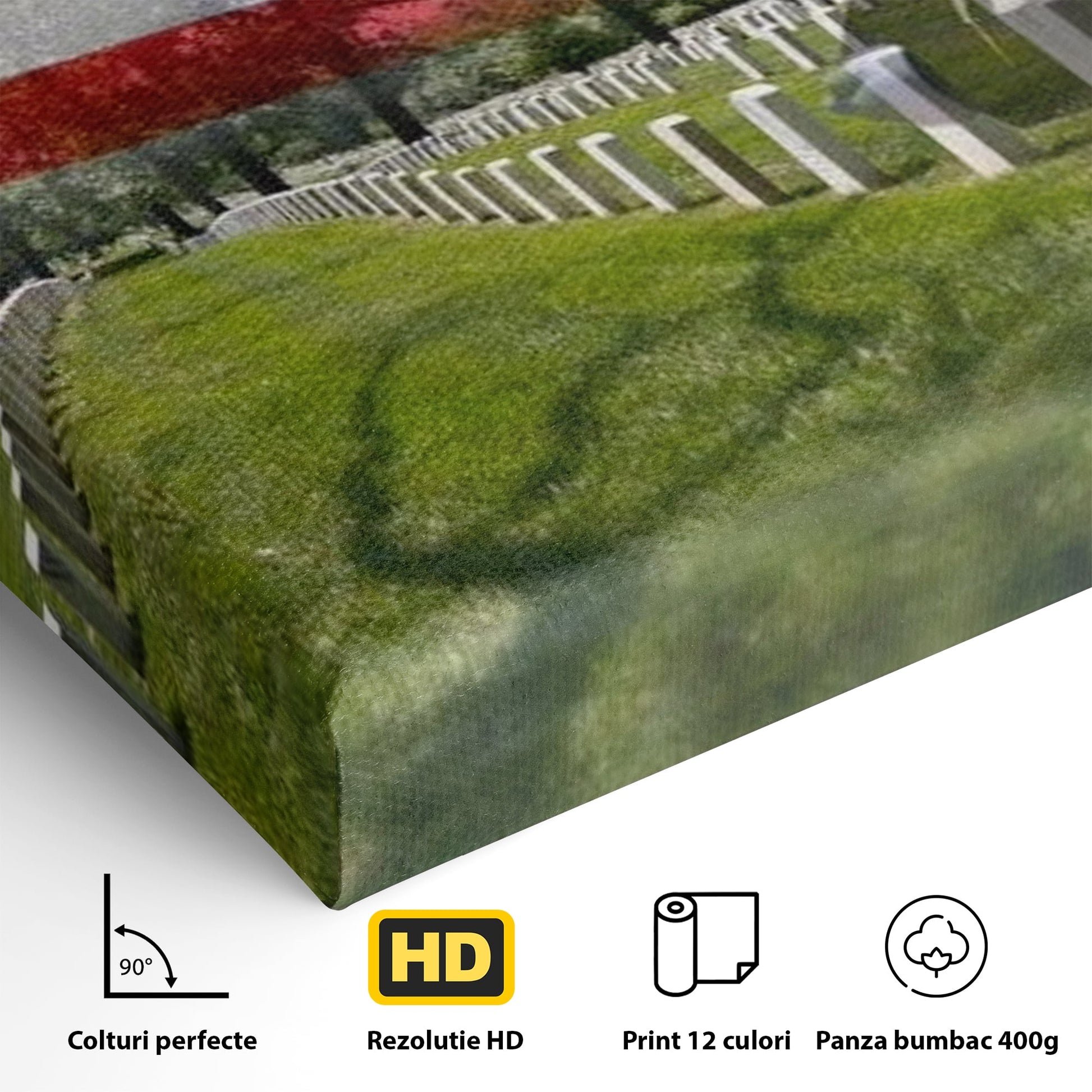 Tablou Canvas Premium, LuxCanva® L1017, Eroi sub Stele, Eroi, Patrie, Onoare, Militar, Soldat, USA, Drapel, Birou, Living, Camera Copii