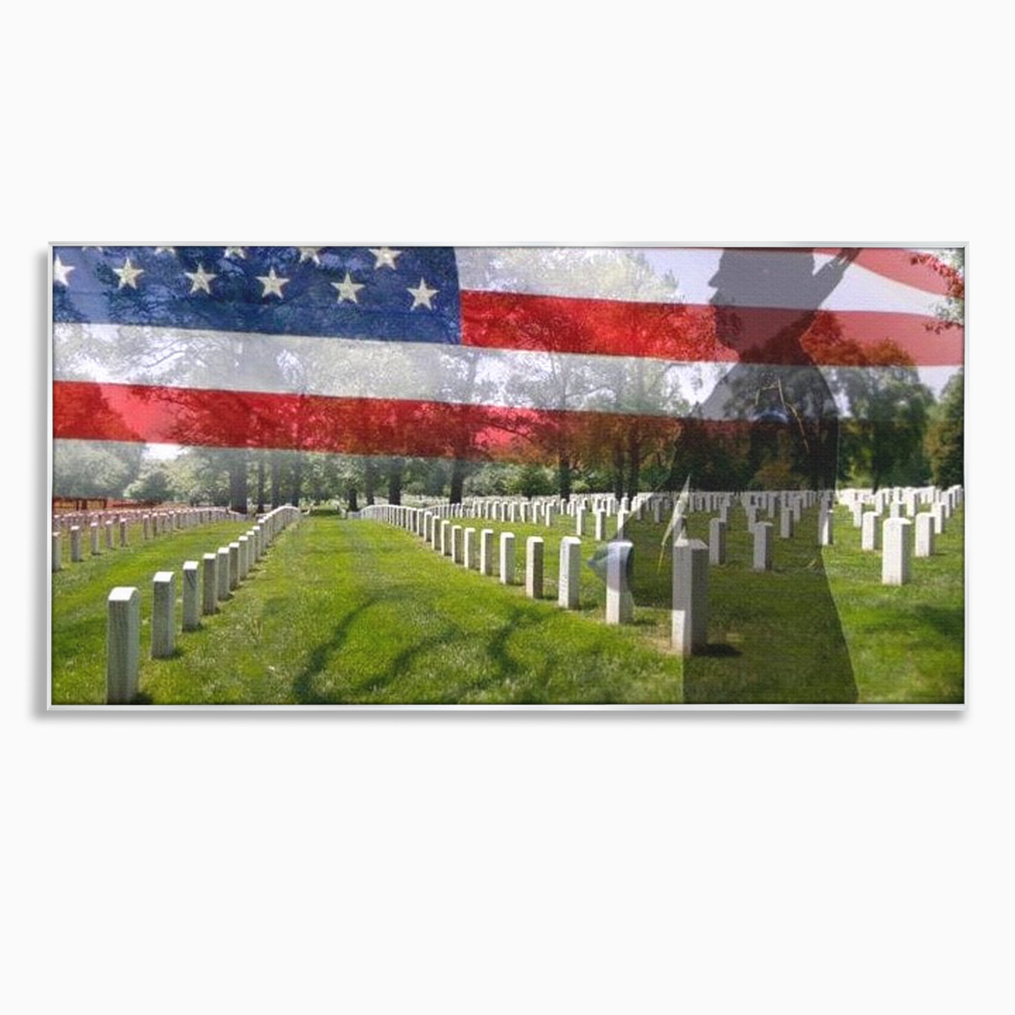 Tablou Canvas Premium, LuxCanva® L1017, Eroi sub Stele, Eroi, Patrie, Onoare, Militar, Soldat, USA, Drapel, Birou, Living, Camera Copii