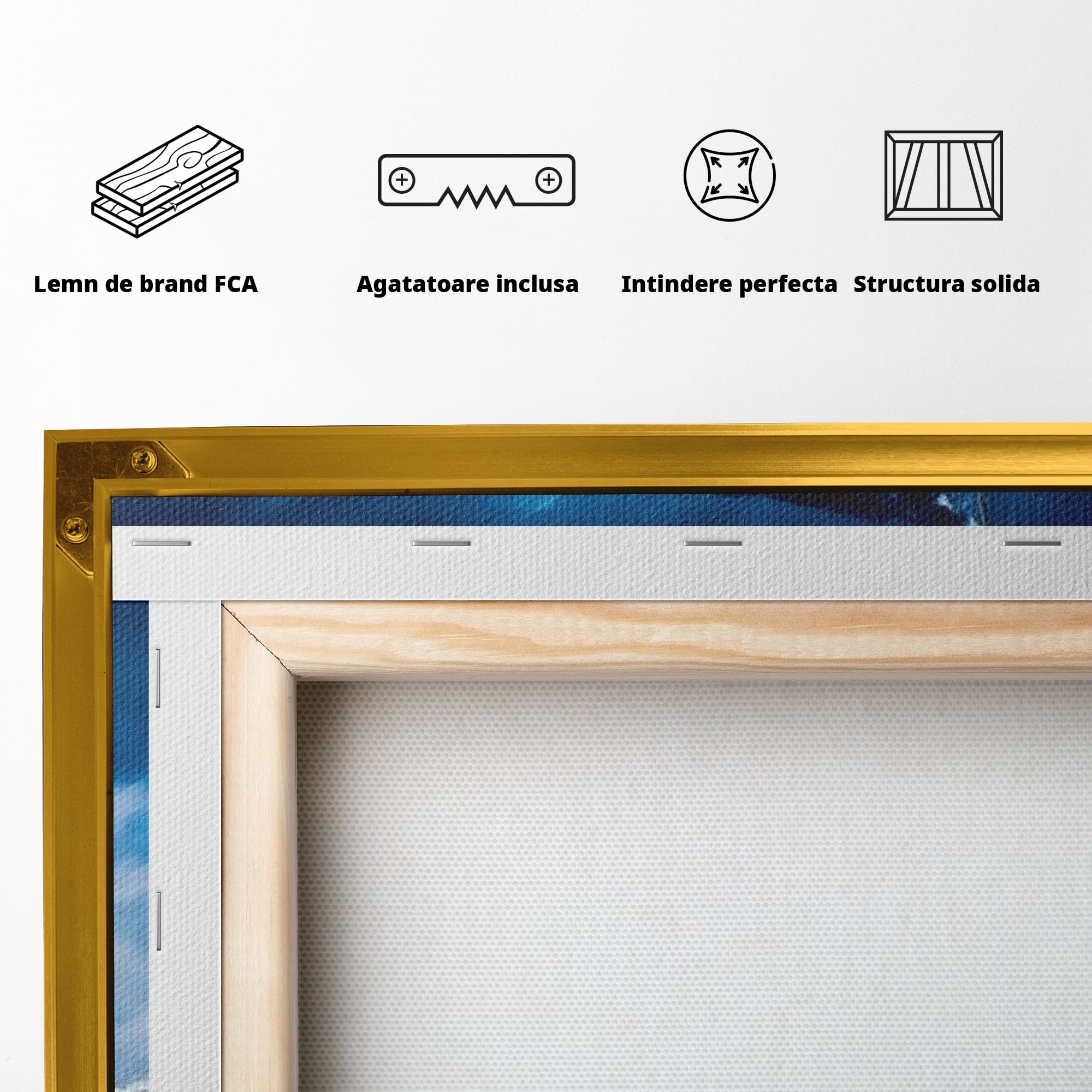 Tablou Canvas Premium, LuxCanva® L1020, Steagul Gloriei, Munti, Cer, Peisaj, Natura, Steag, America, Eroi, Simbol, Birou, Living, Camera Copii