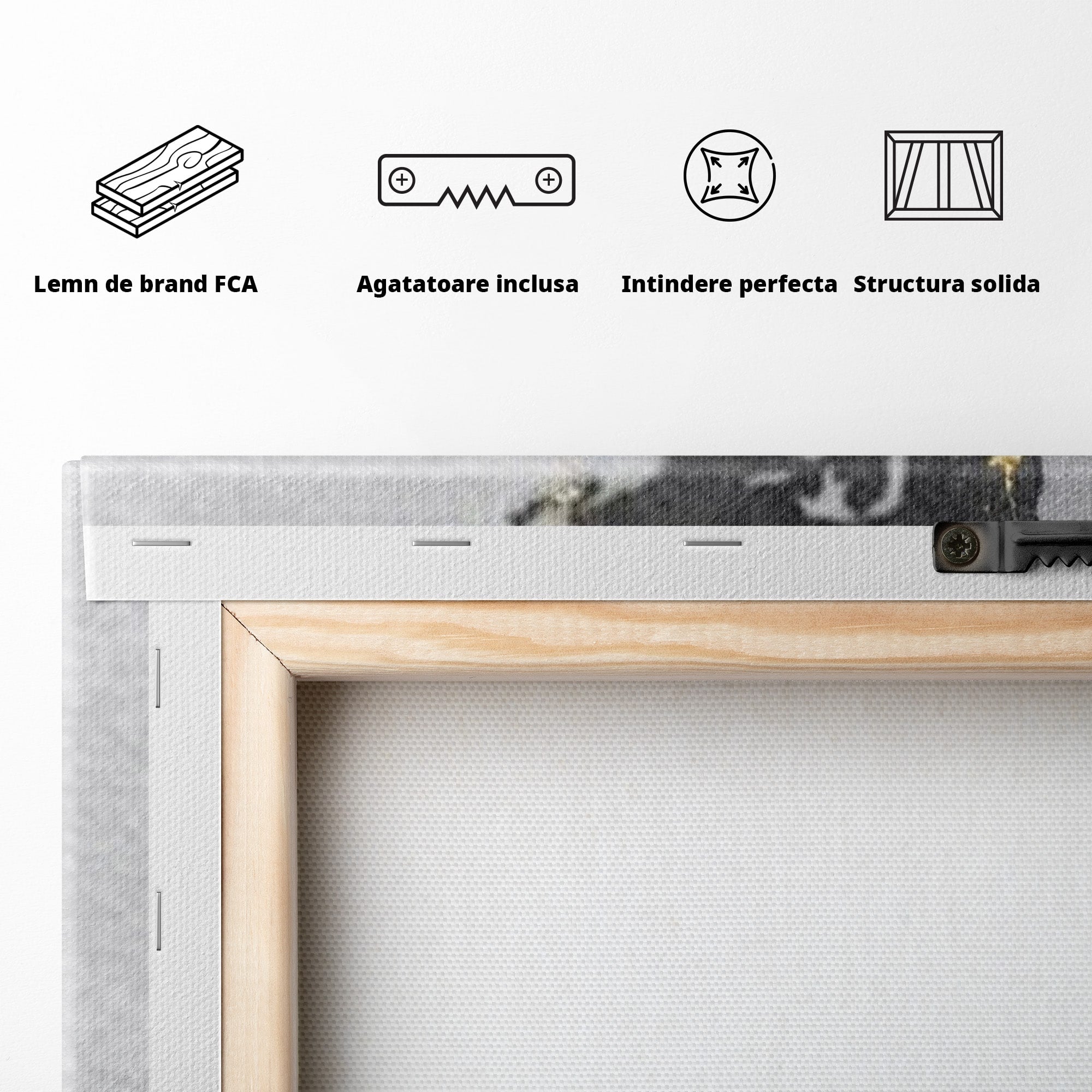 Set 3 Tablouri Canvas Premium LuxCanva® L3-1006, Lumea in Marmura si Aur, Harta, Mapamond, Auriu, Negru, Lux, Marmura, Glam, Gold, Arta Murala, Contemporan, Minimalist