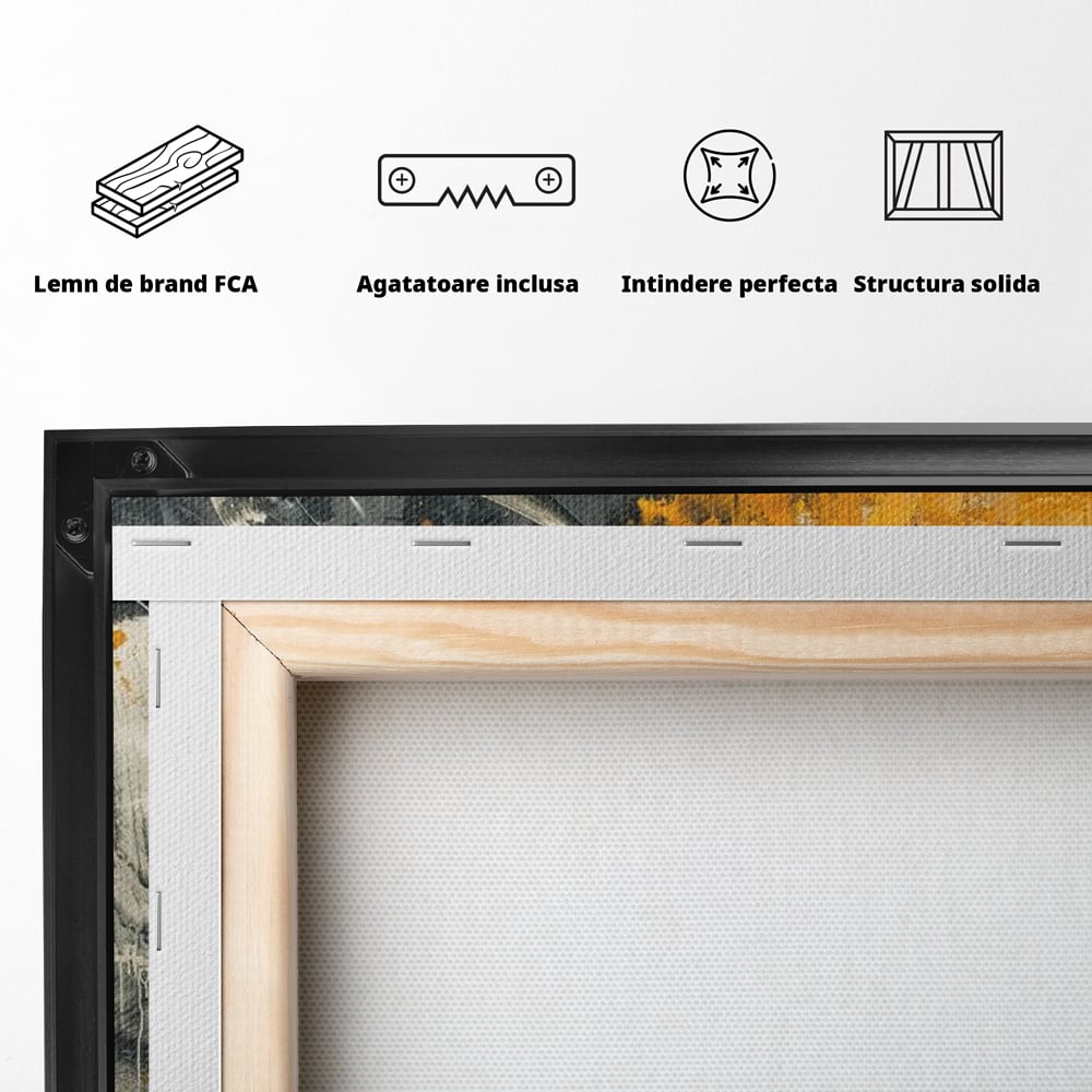 Leinwandbilder Leinwand Premium, LuxCanva® M1001, Moderne Bestie, Tiere, Bär, Stier, Dualität, Dualität, Wild, Duell, Hörner, Fell, Fell, Stärke, Büro, Wohnen, Kinderzimmer