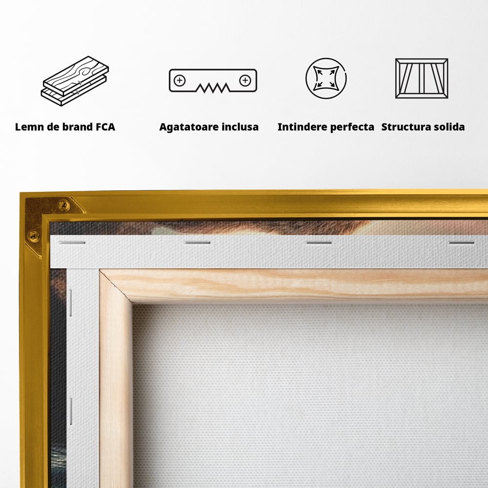 Tablou Canvas Premium, LuxCanva® M1005, Repaos pe Ape Line, Pesti, Apa, Liniste, Relaxare, Apus, Somn, Vanatoare, Urs, Natura, Birou, Living, Camera Copii